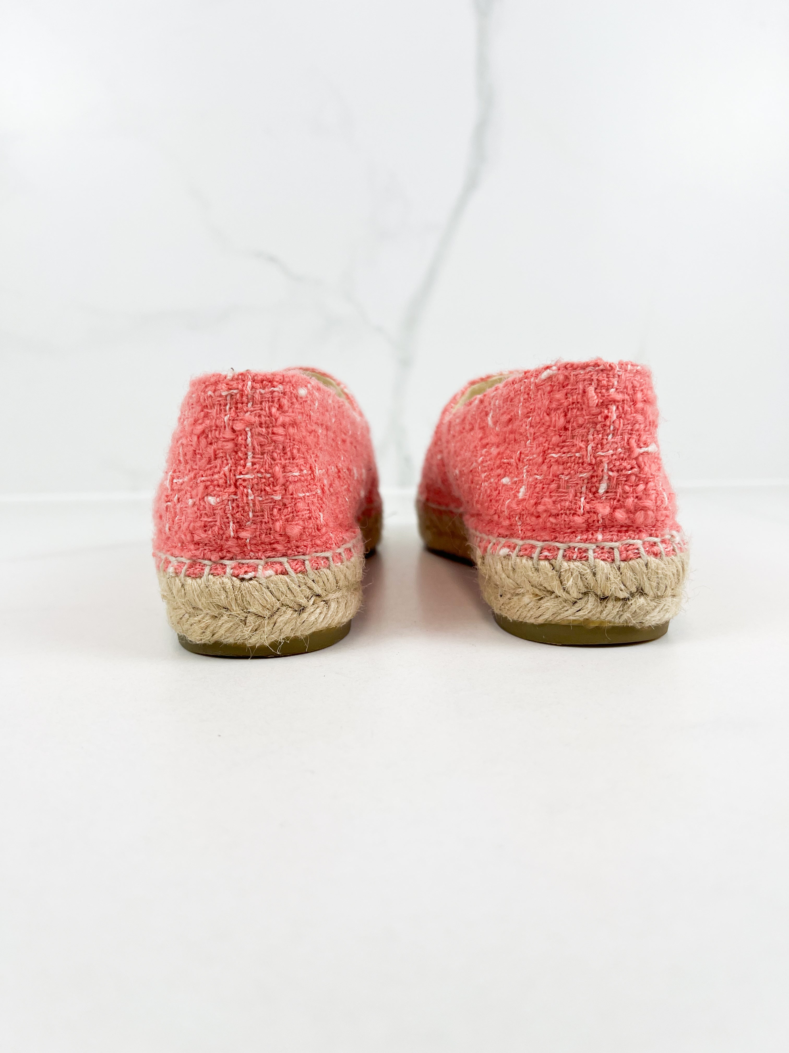 Chanel CC Tweed Espadrille Size 40