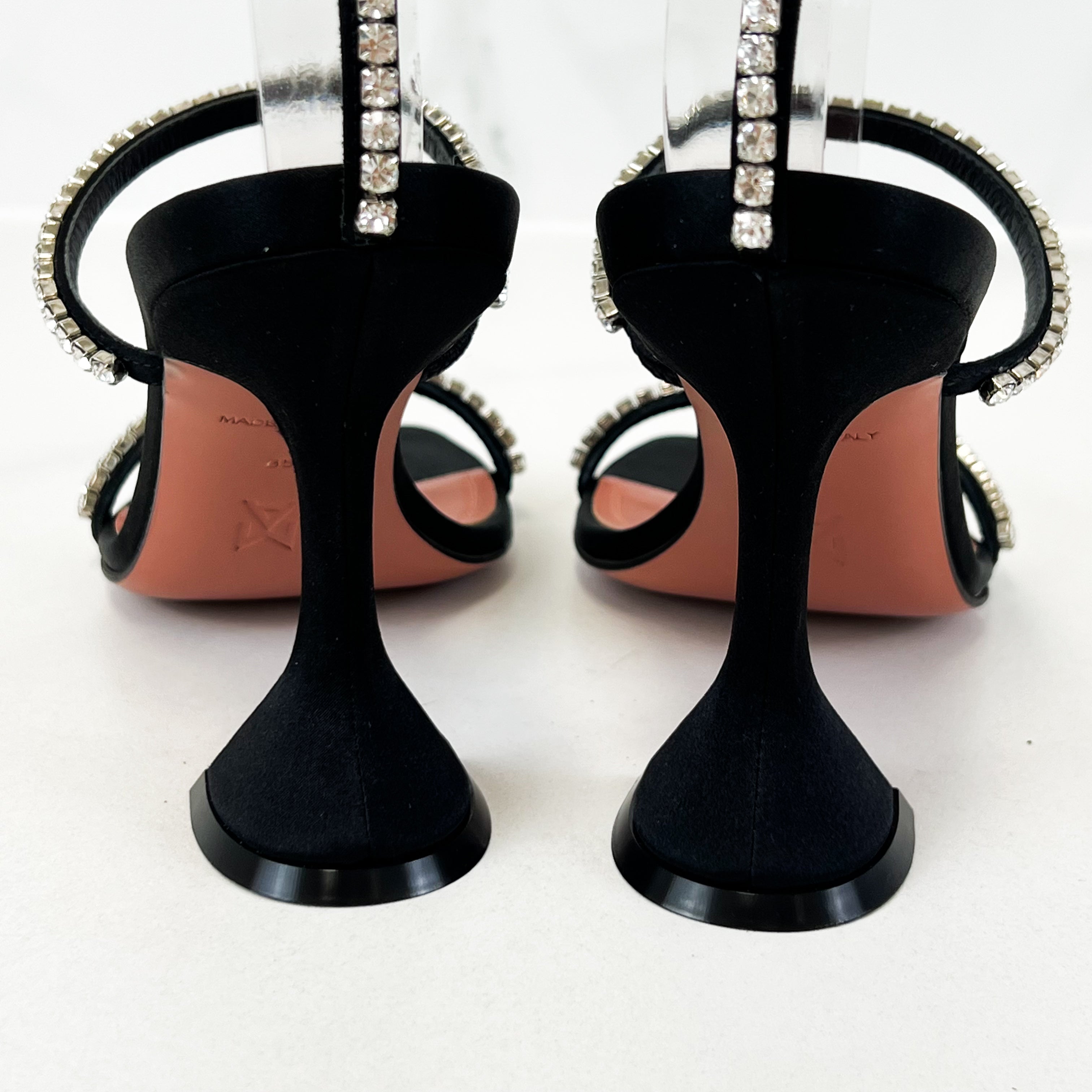 Amina Muaddi Gilda Crystal Embellished Sandal Size 35