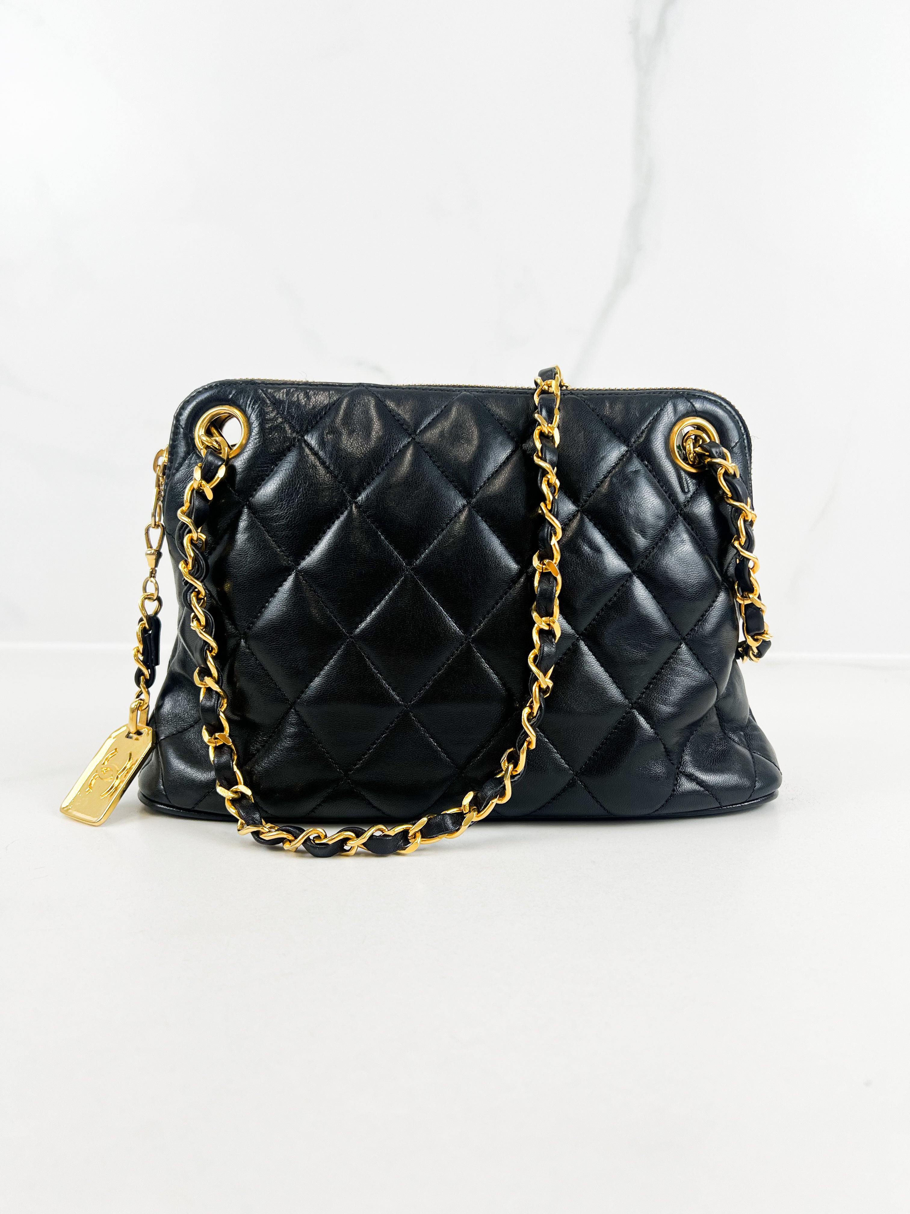 Chanel Vintage Matelasse Chain Shoulder Bag with GHW