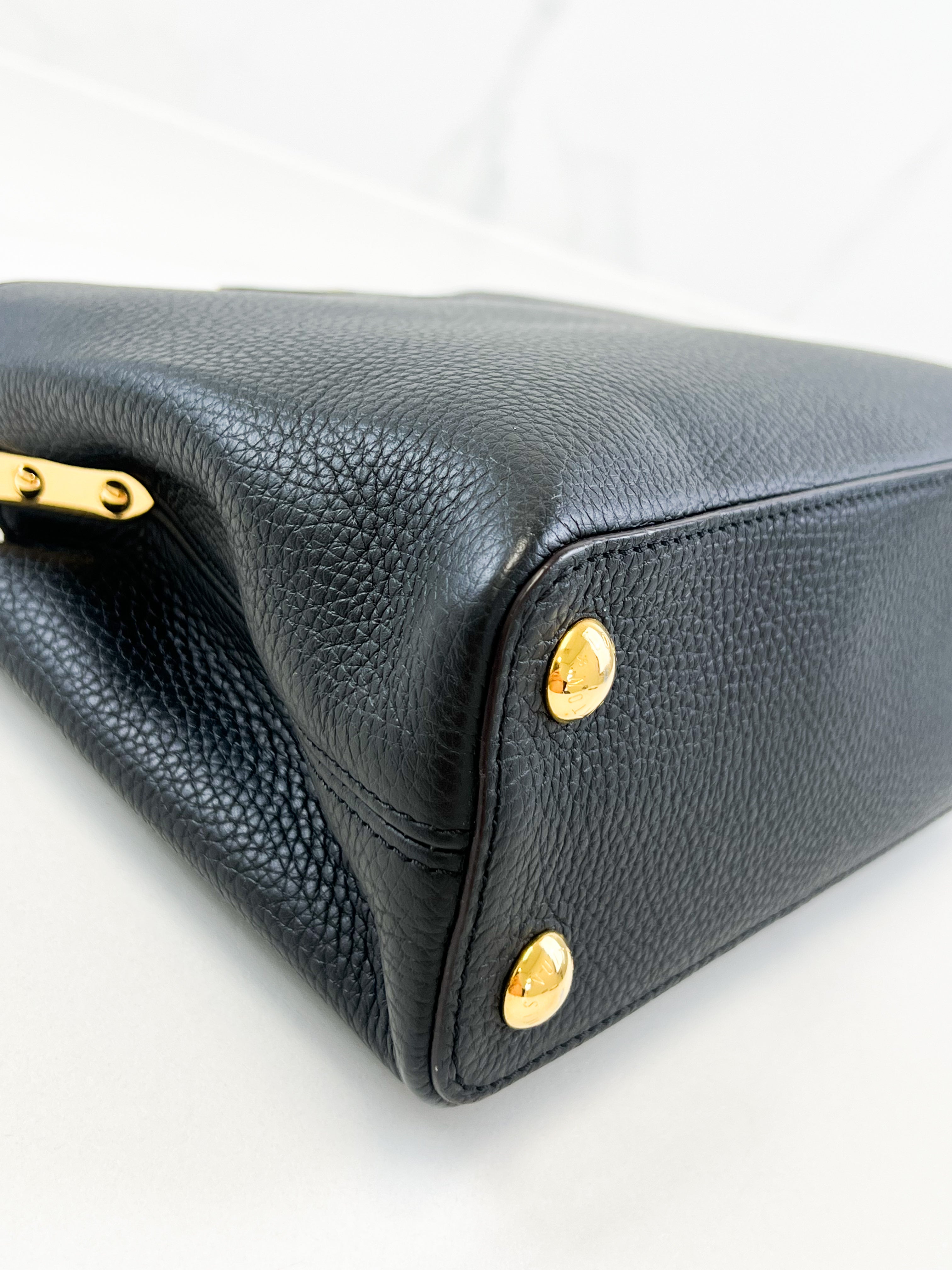 Louis Vuitton Black Capucines BB