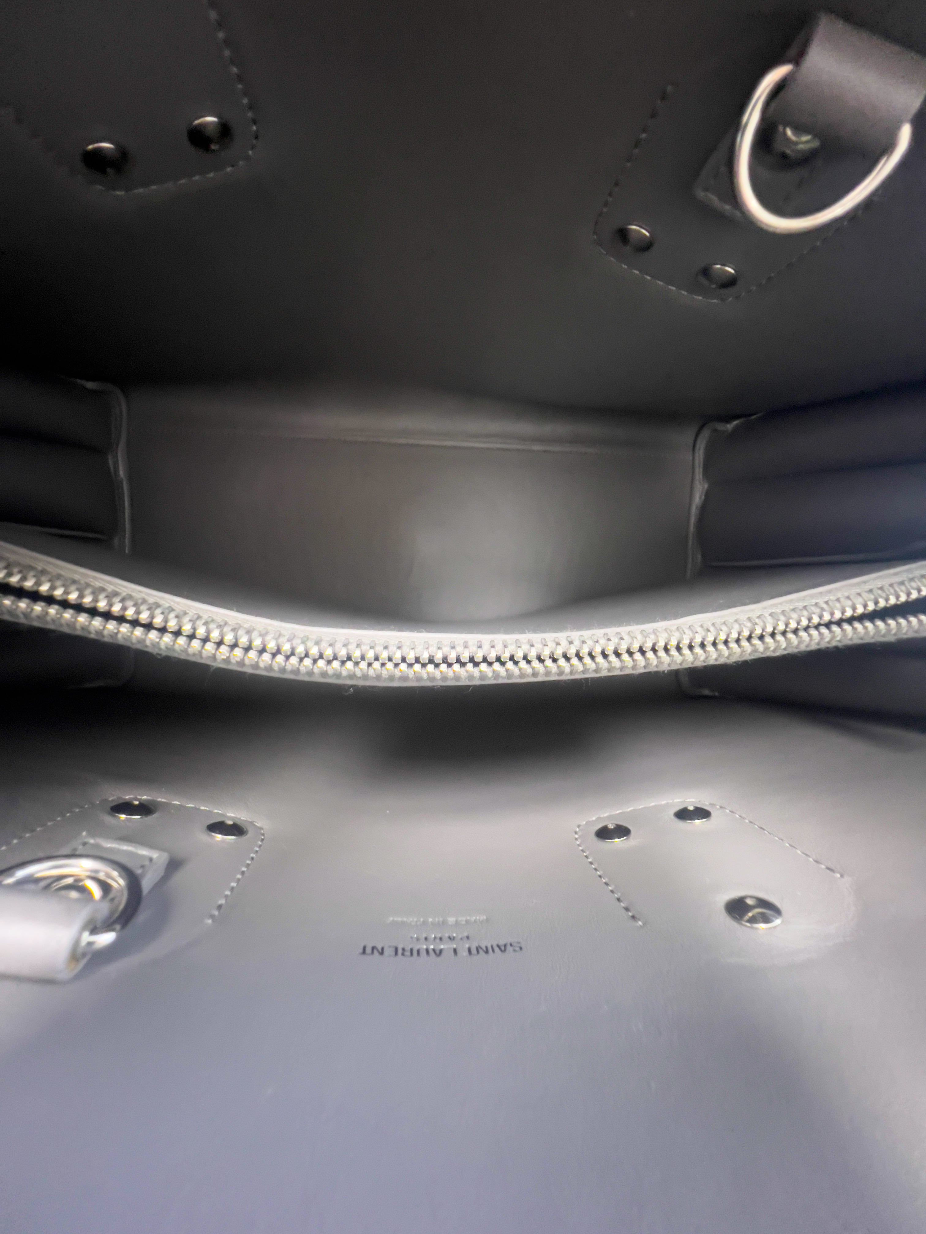 Saint Laurent Grey Large Sac De Jour with SHW