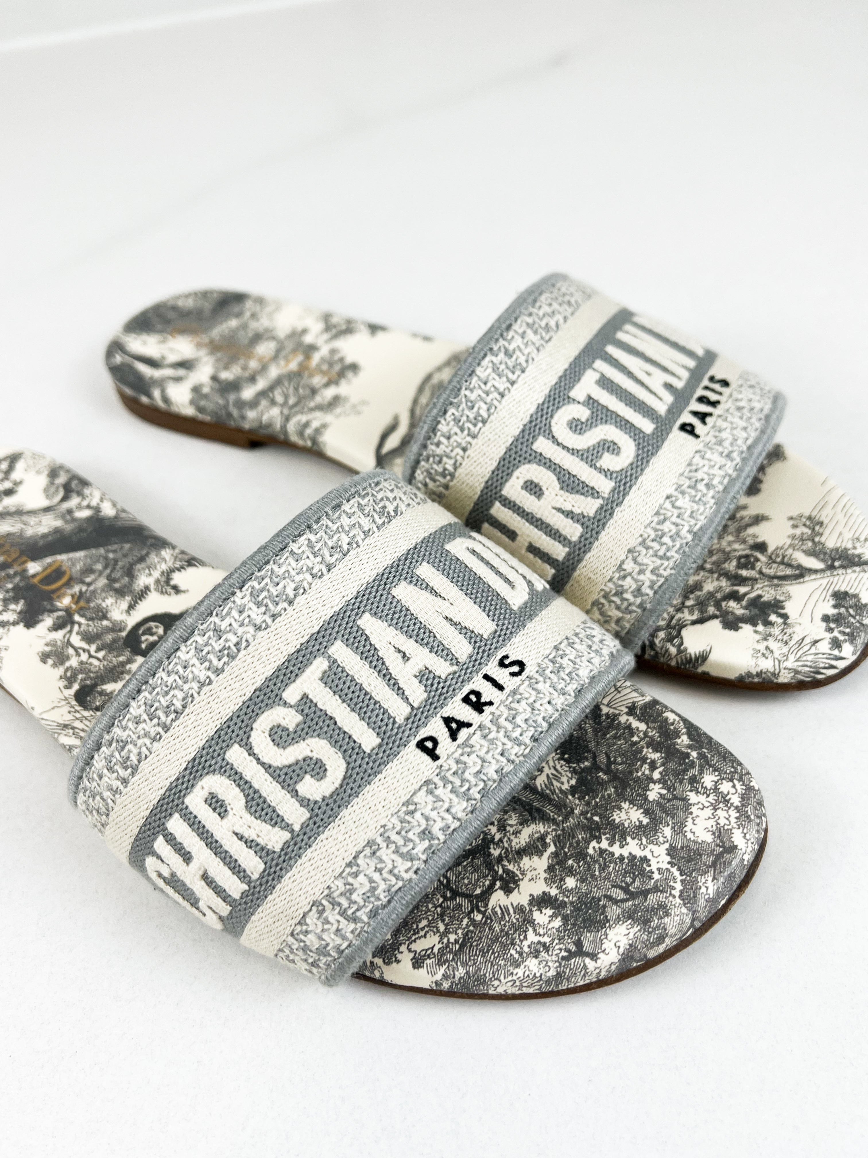 Christian Dior Dway Slides Size 37