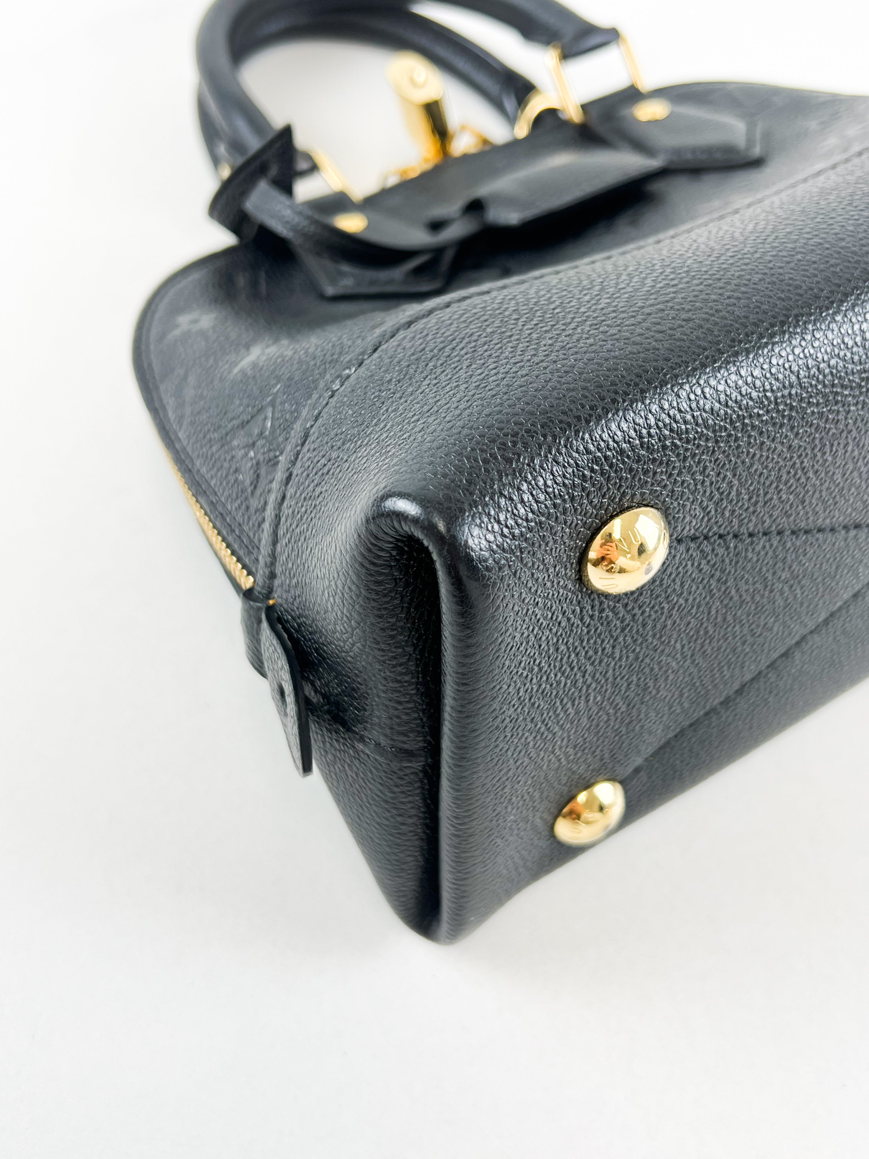 Louis Vuitton Black Alma BB Empreinte Leather