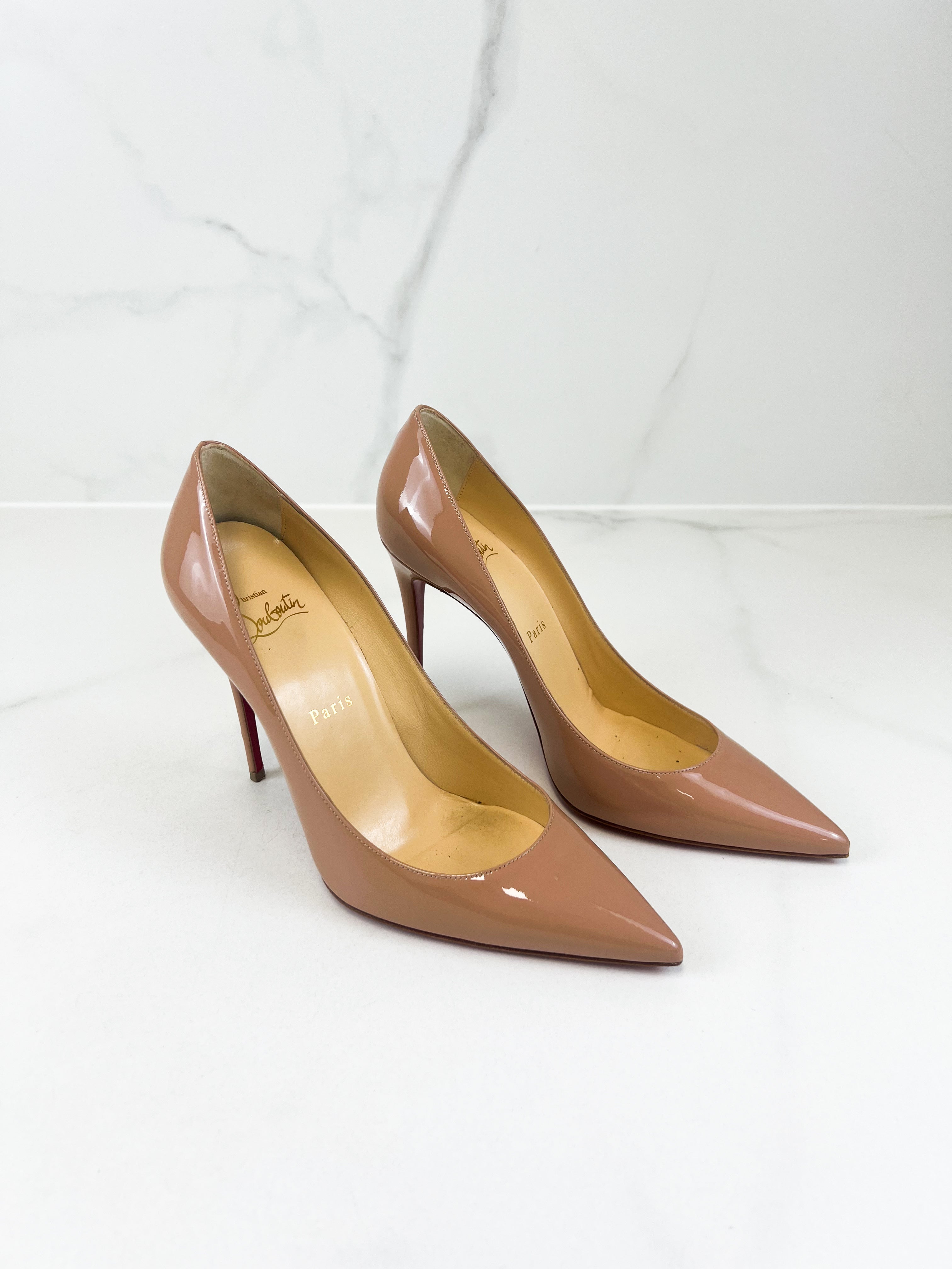 Christian Louboutin Beige Kate 85mm Size 38.5