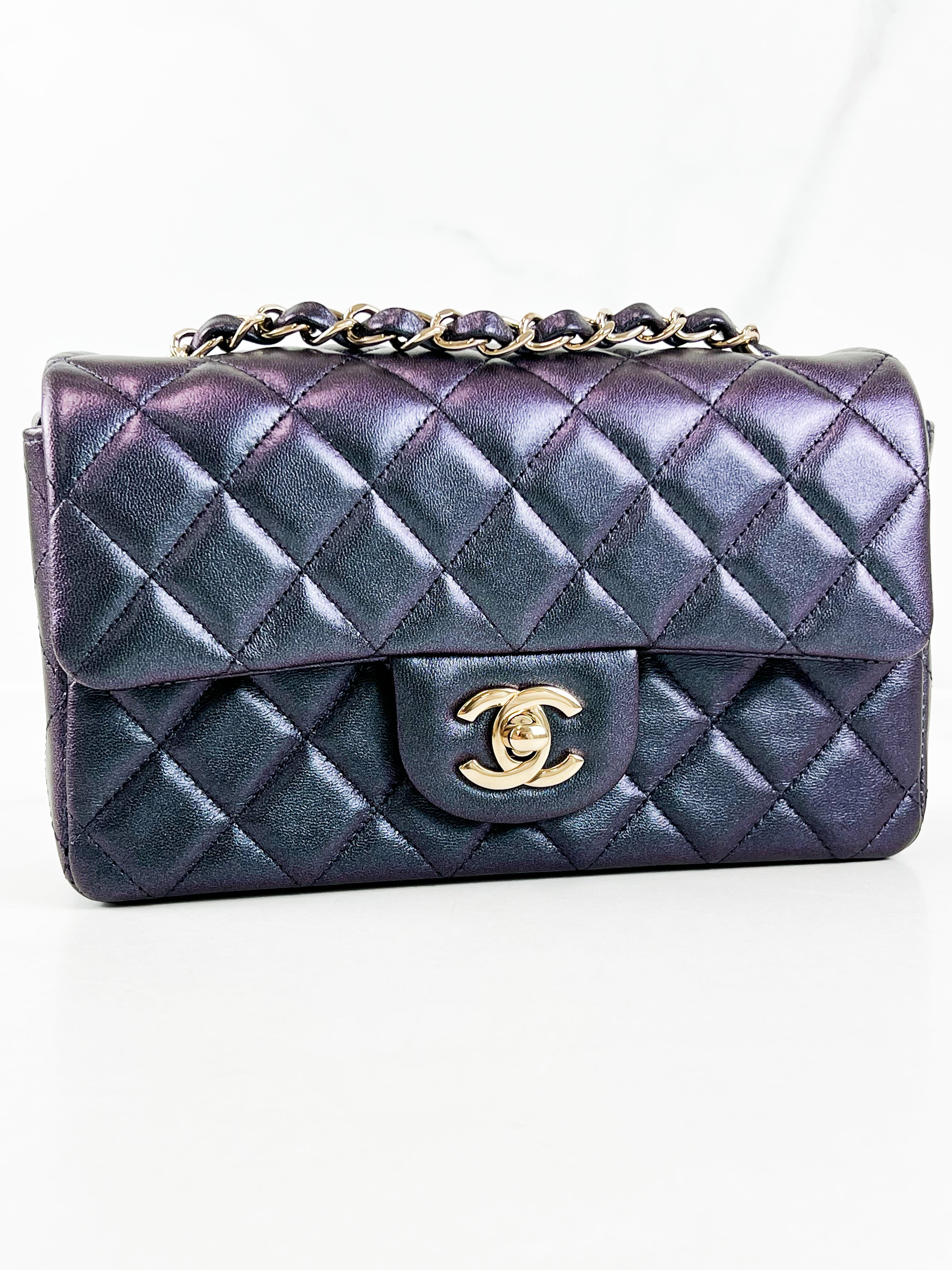 Chanel Rectangular Mini Flap Calfskin Shoulder Bag