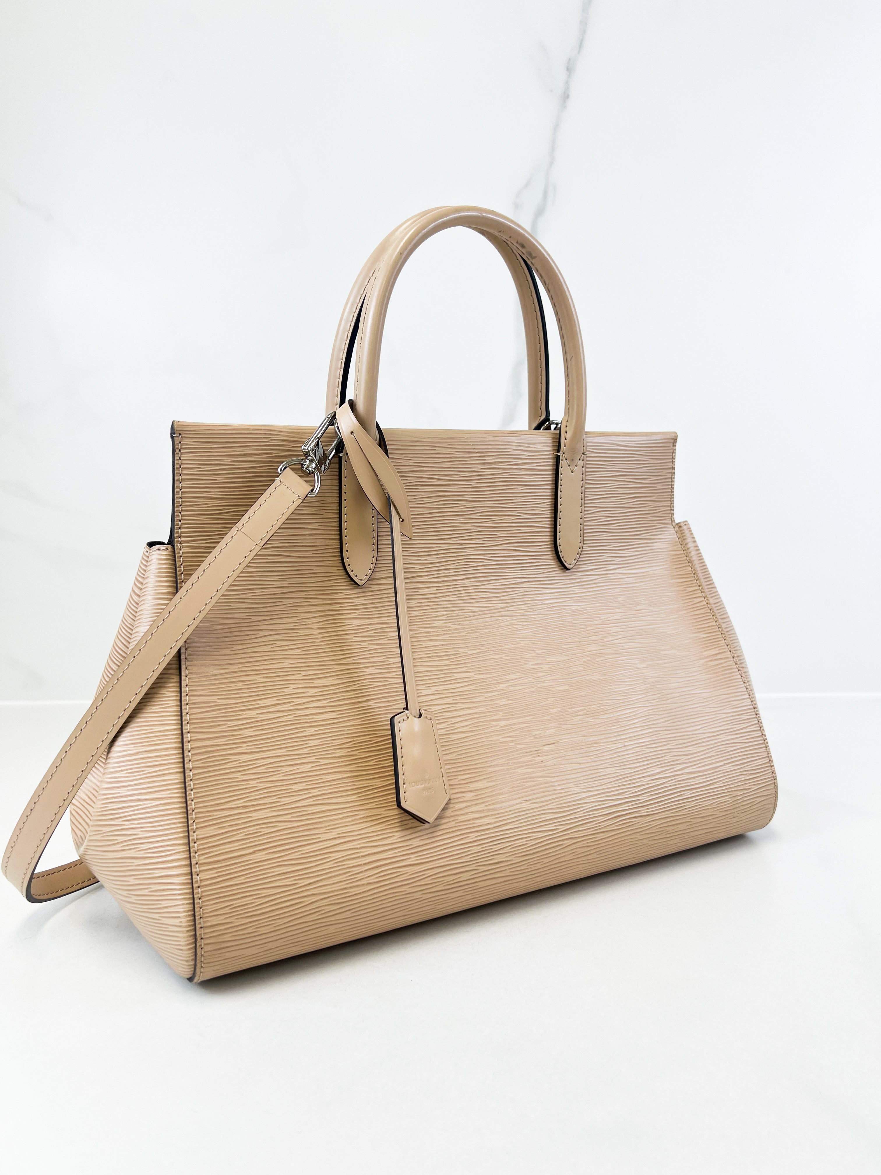 Louis Vuitton Marly MM Bag in Dune Epi Leather