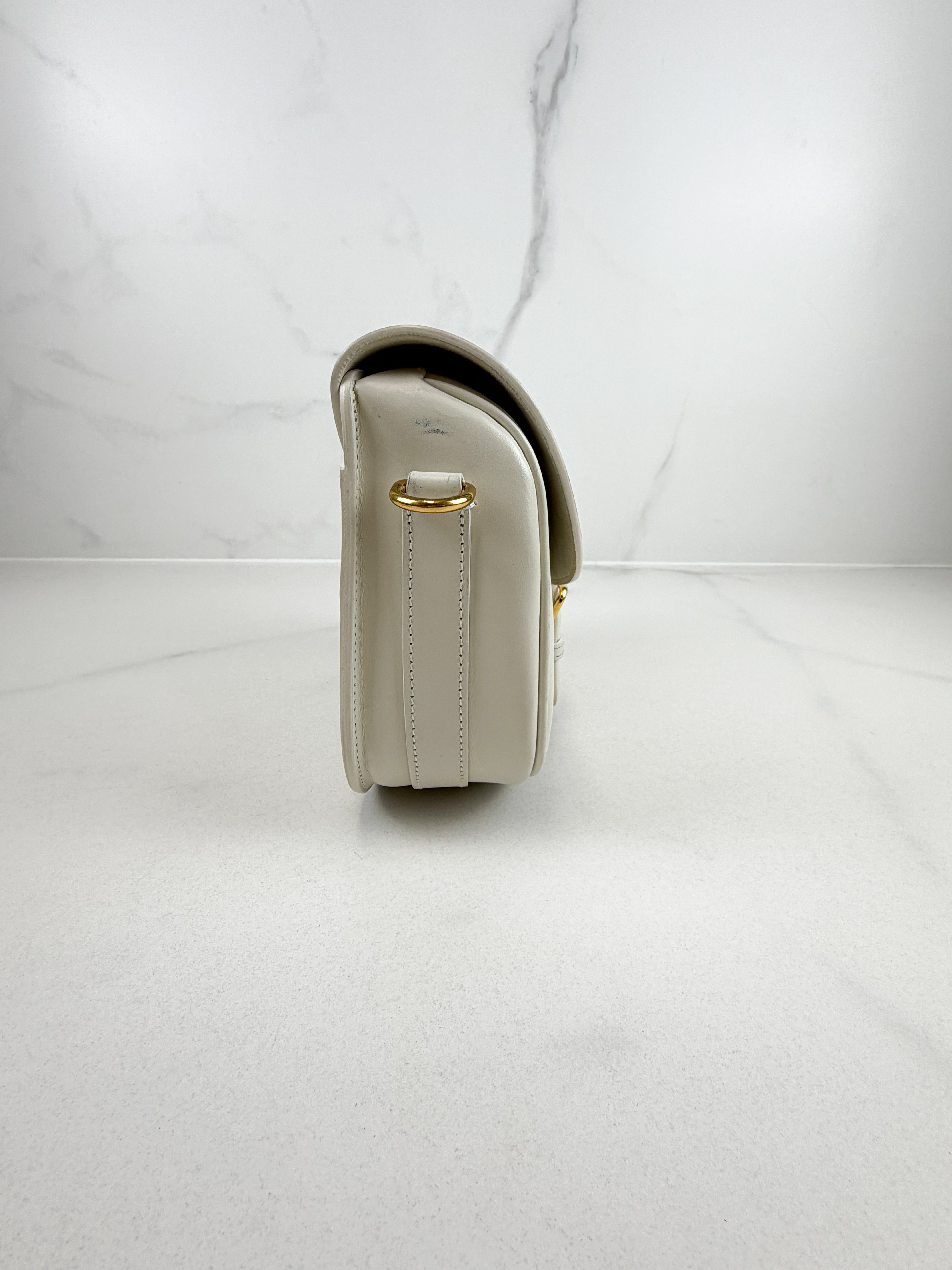Christian Dior Bobby Medium Shoulder Bag in White