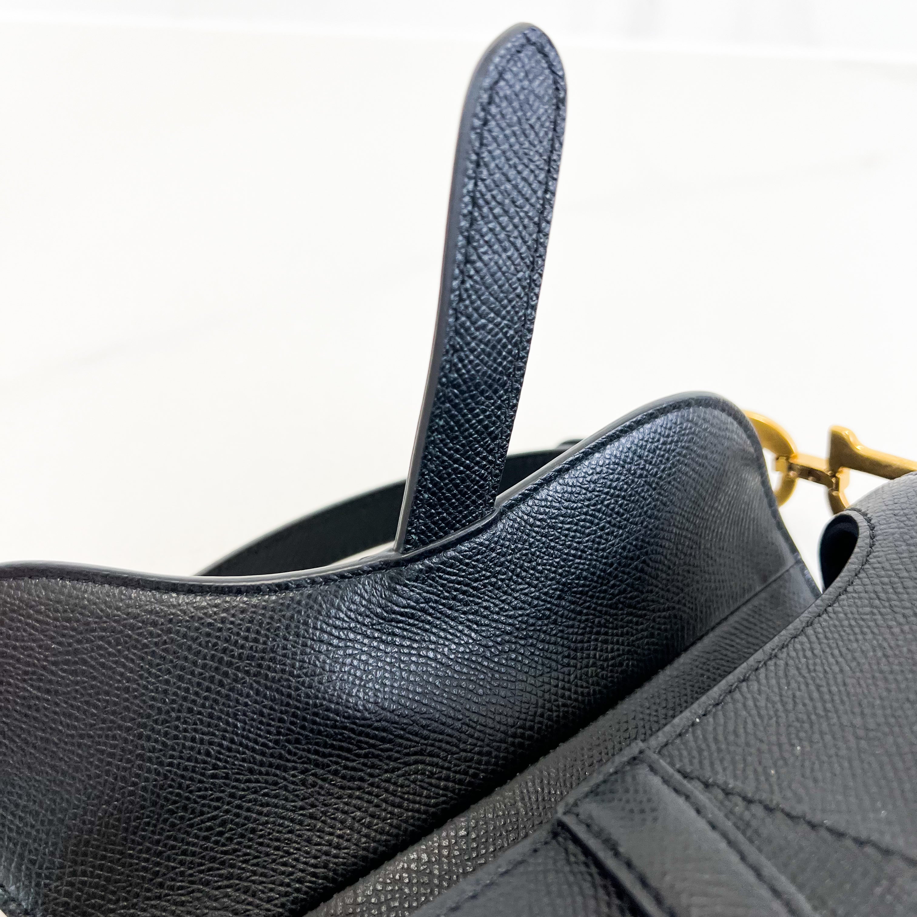 Christian Dior Mini Black Saddle