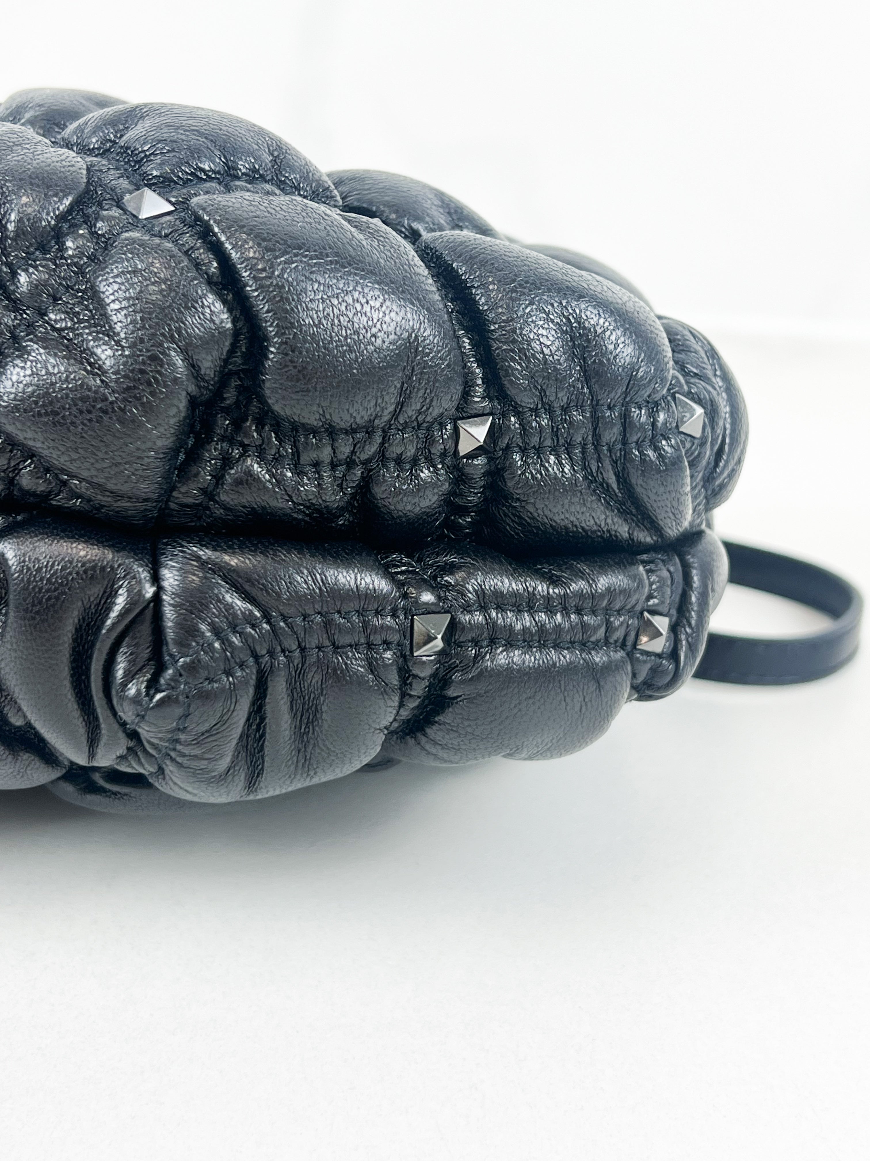 Valentino Garavani Rockstud Spike Nappa Leather Clutch