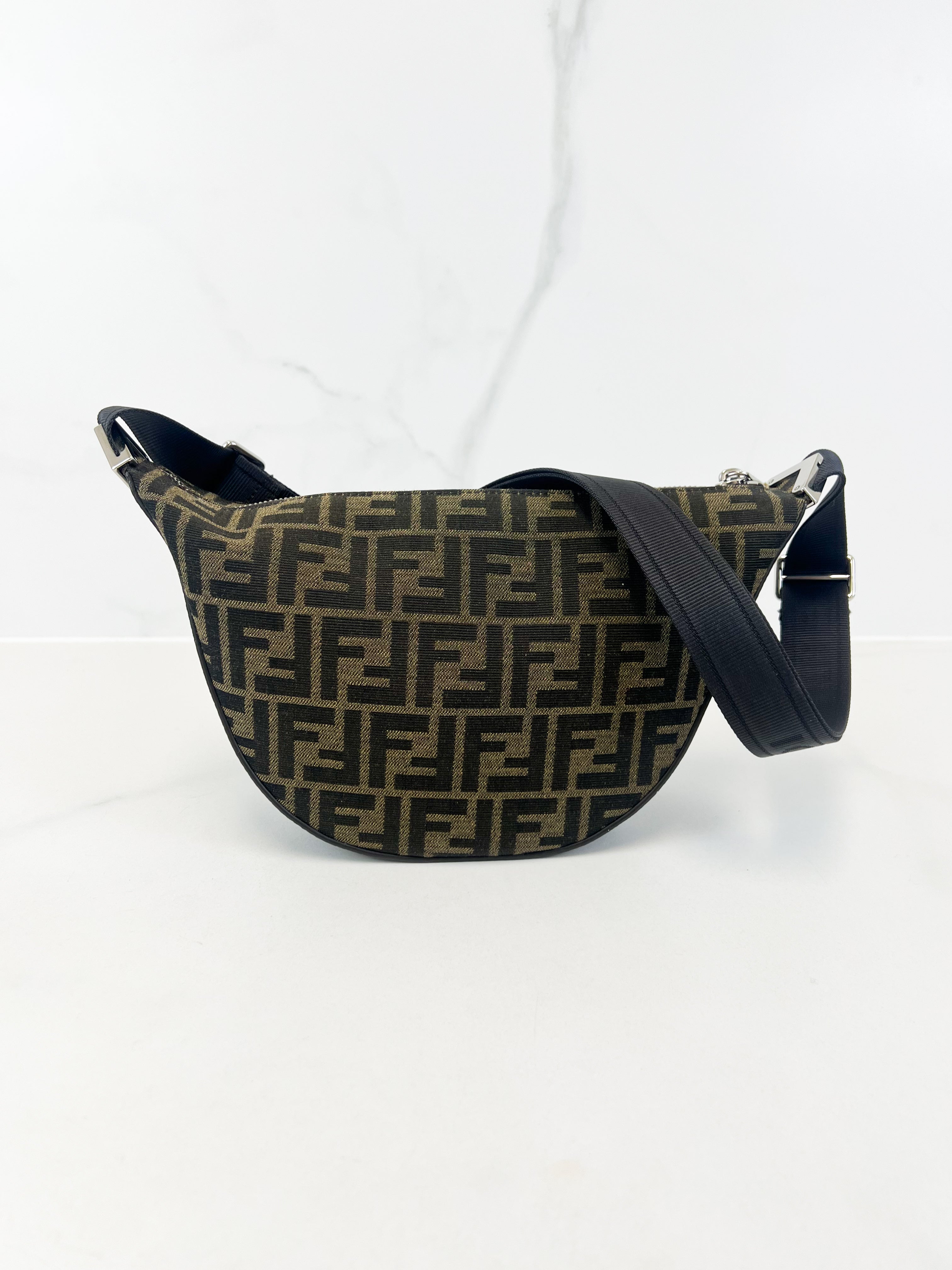 Fendi FF Jacquard Small Melon Bag