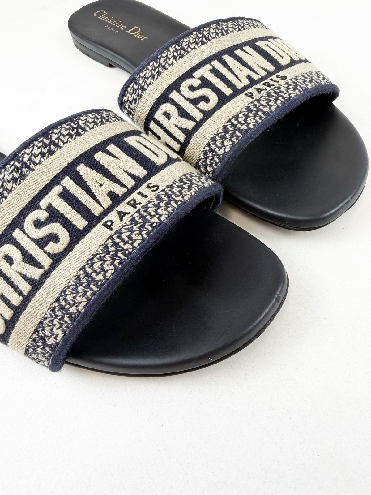 Christian Dior Dway Slides Size 39.5