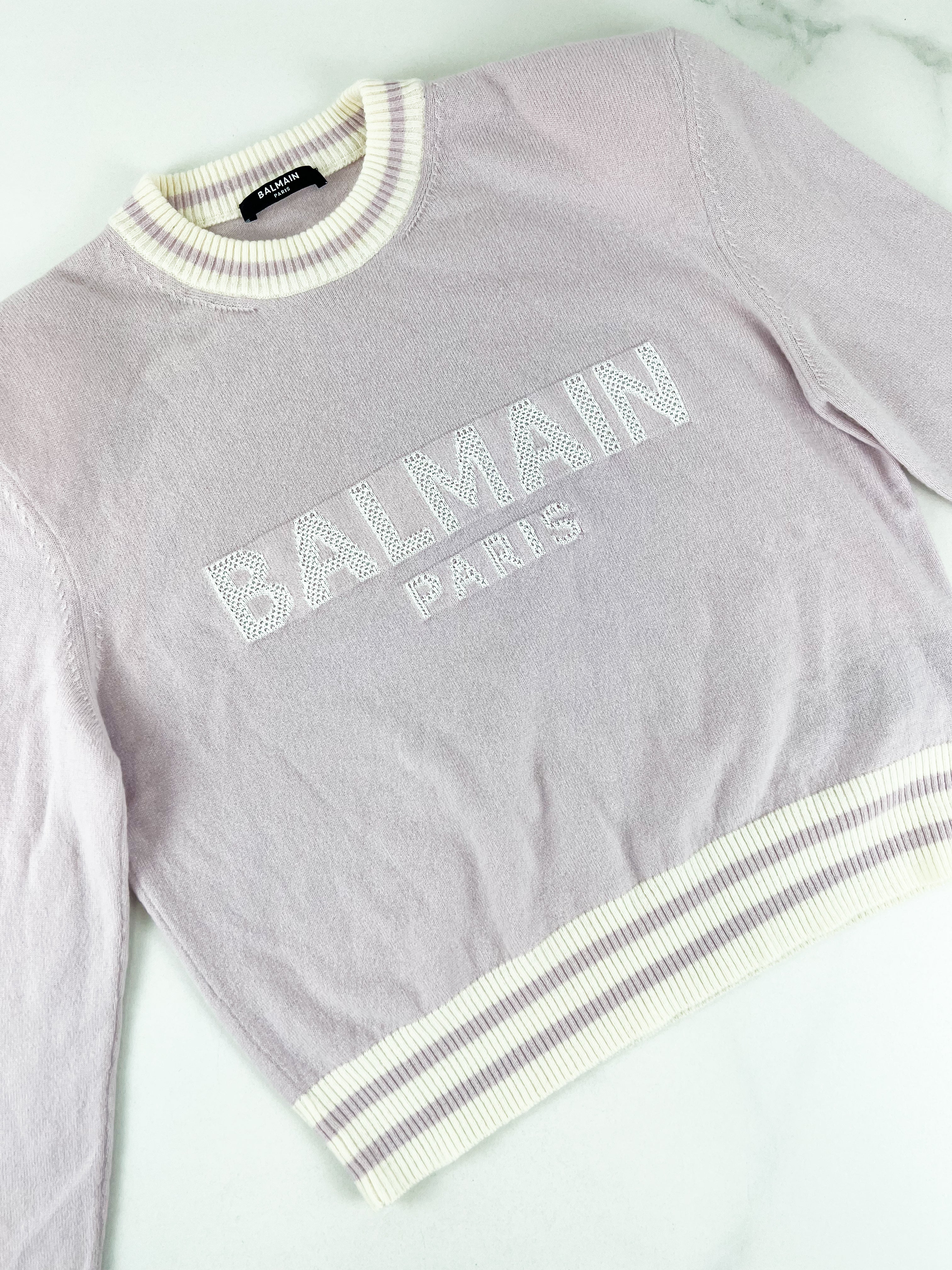 Balmain Long Sleeve Knit Size 38