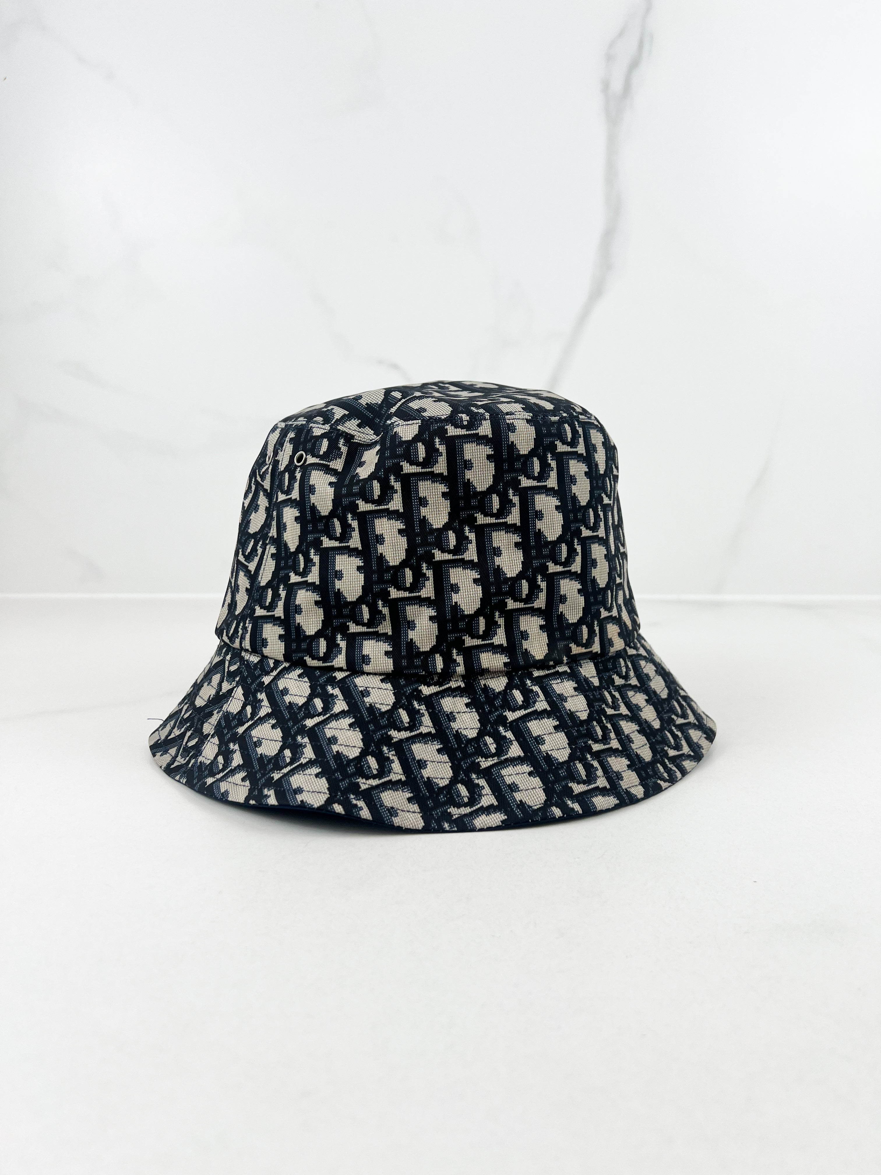 Christian Dior Oblique Small Brim Reversible Bucket Hat