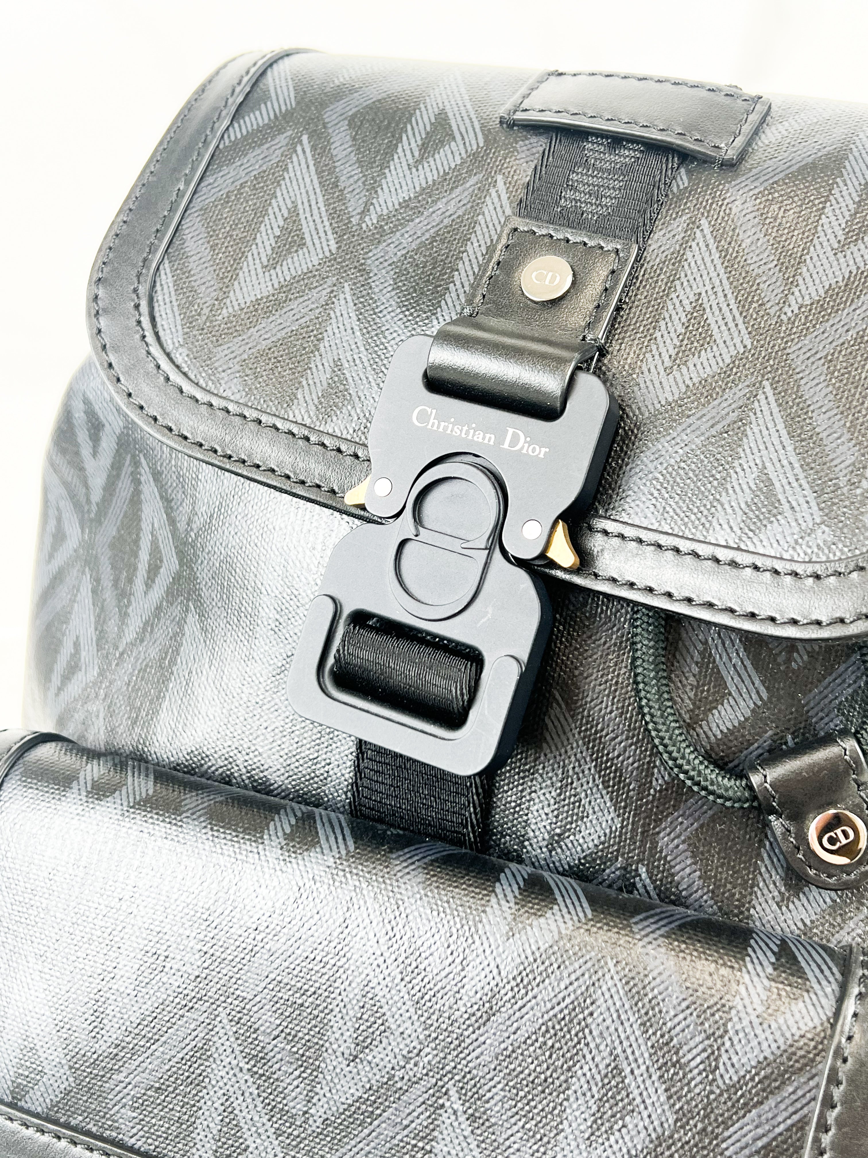 Christian Dior Hit The Road Sling Bag CD Diamond Coated Canvas