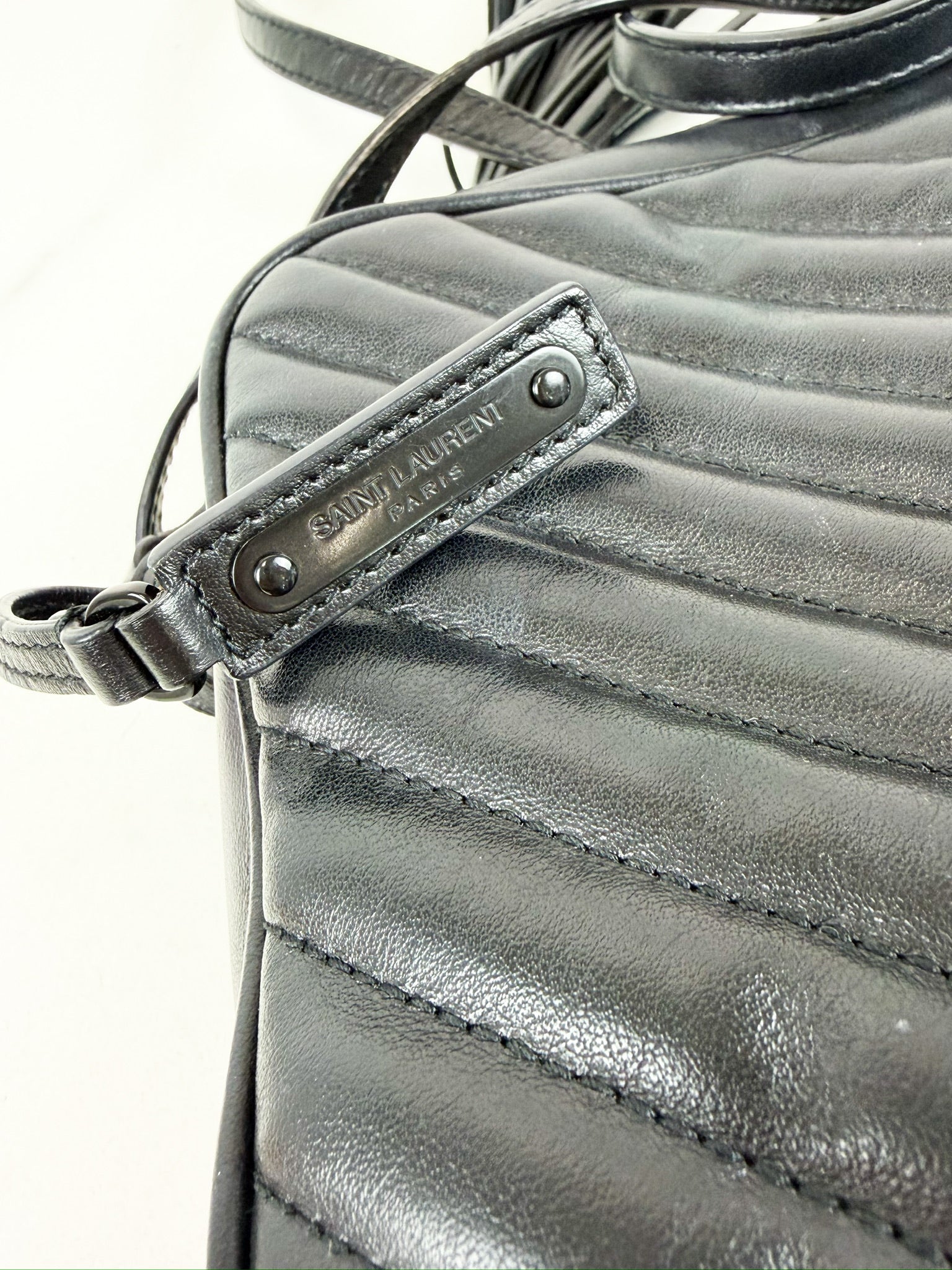 Saint Laurent Black Lou Camera Bag