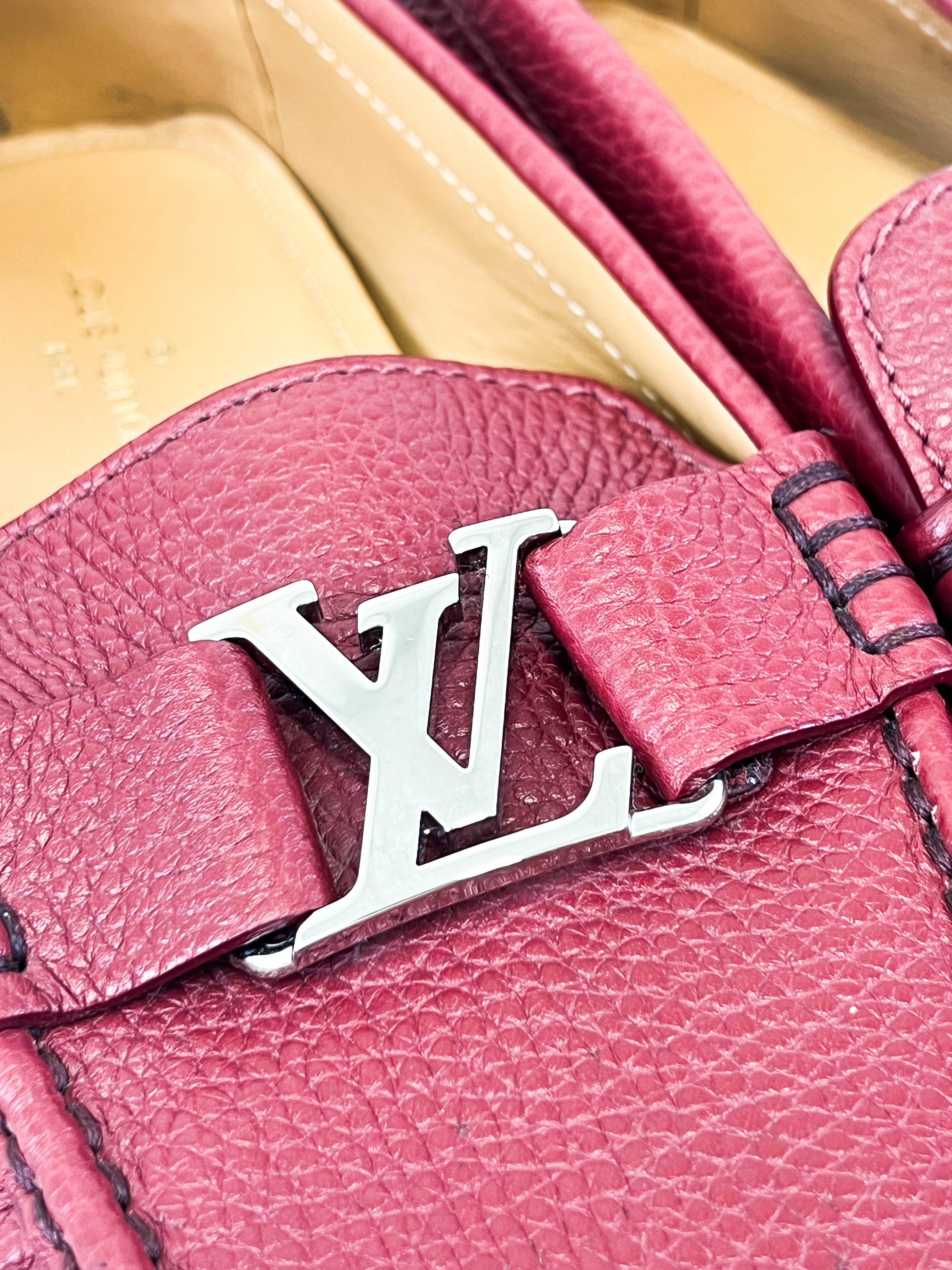 Louis Vuitton Men's Monte Carlo Moccasin Red Loafers