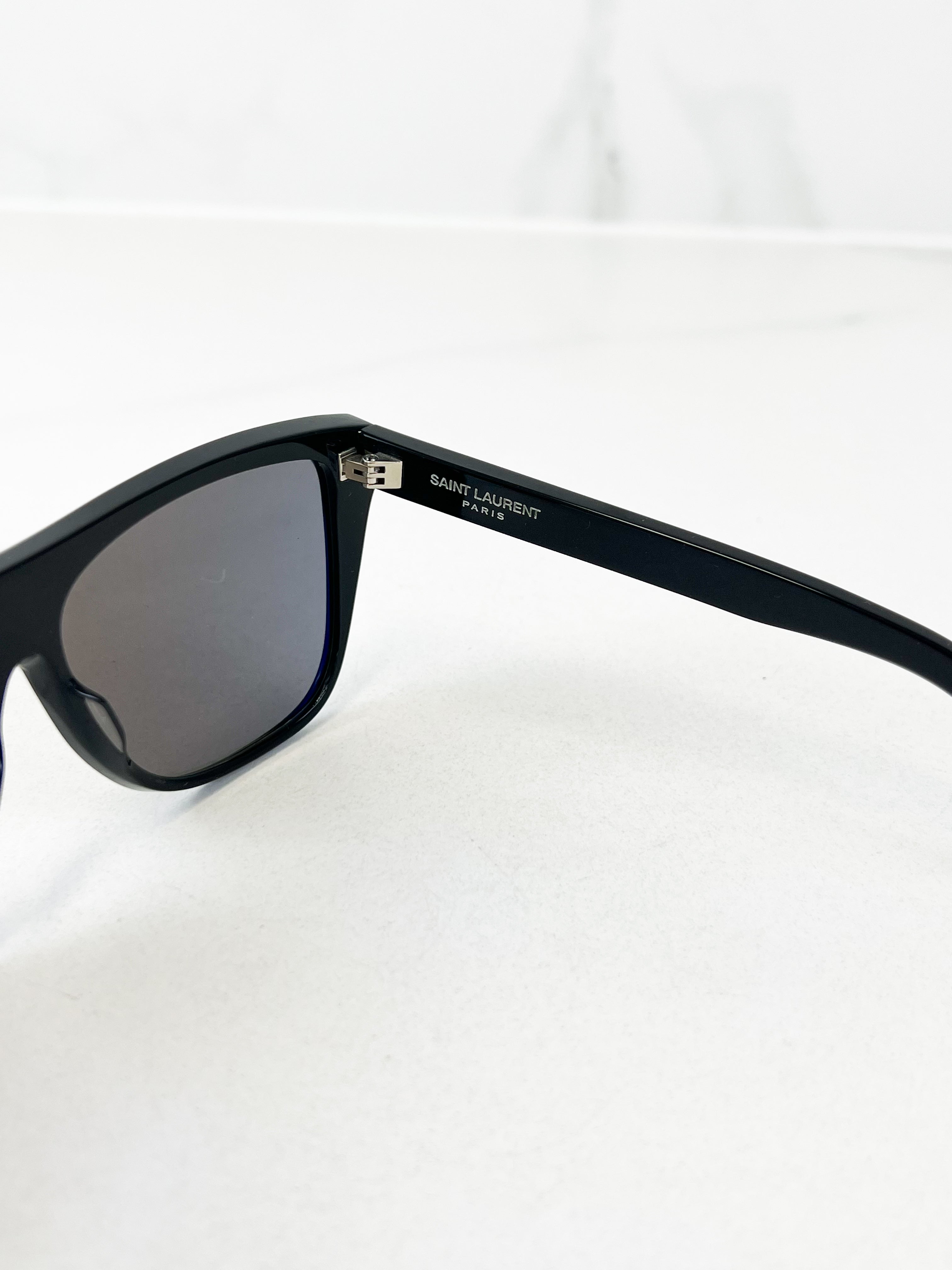 Saint Laurent Black Square Frame Sunglasses