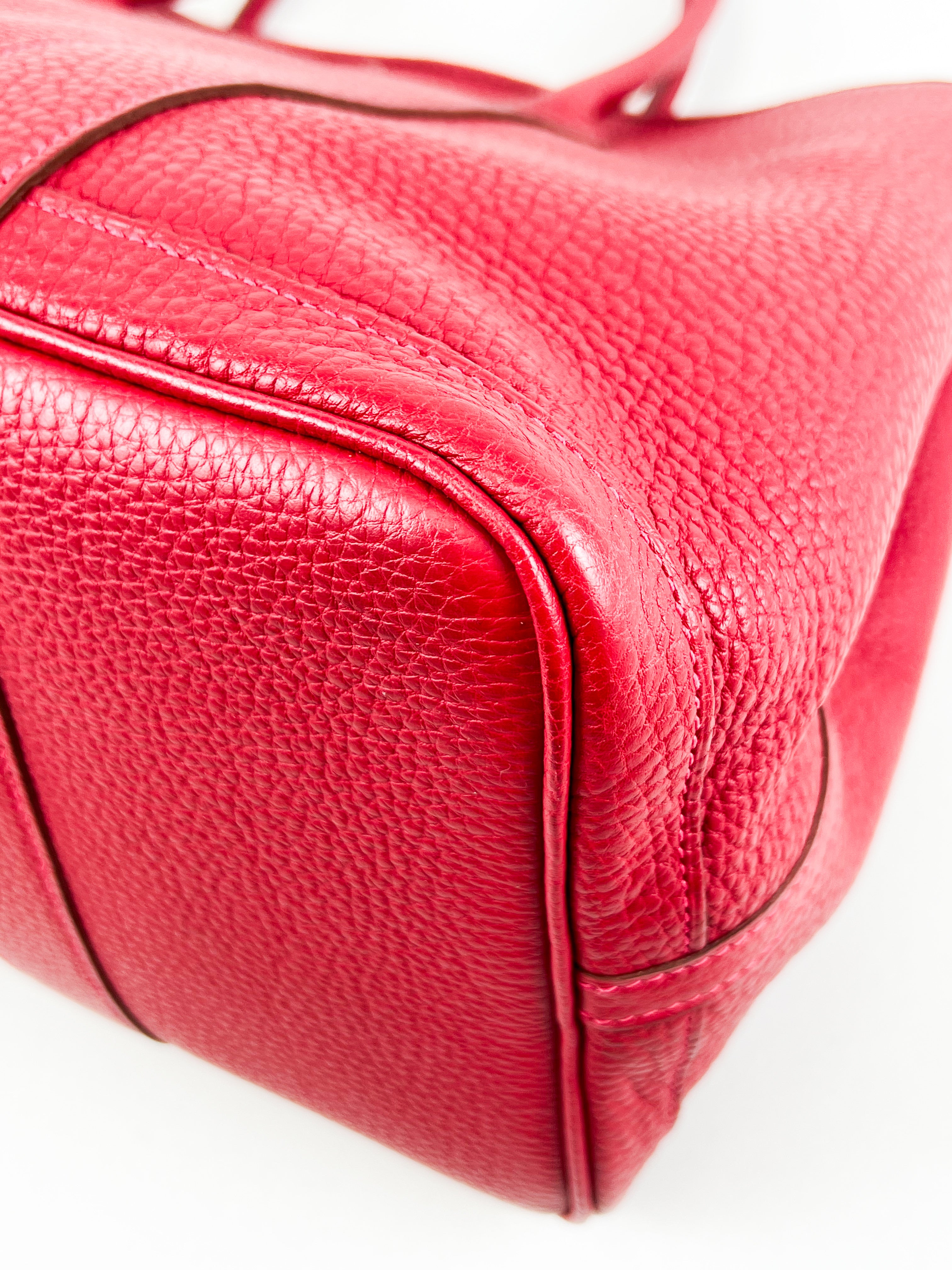 Hermes Garden Party 30 in Red Negonda Leather