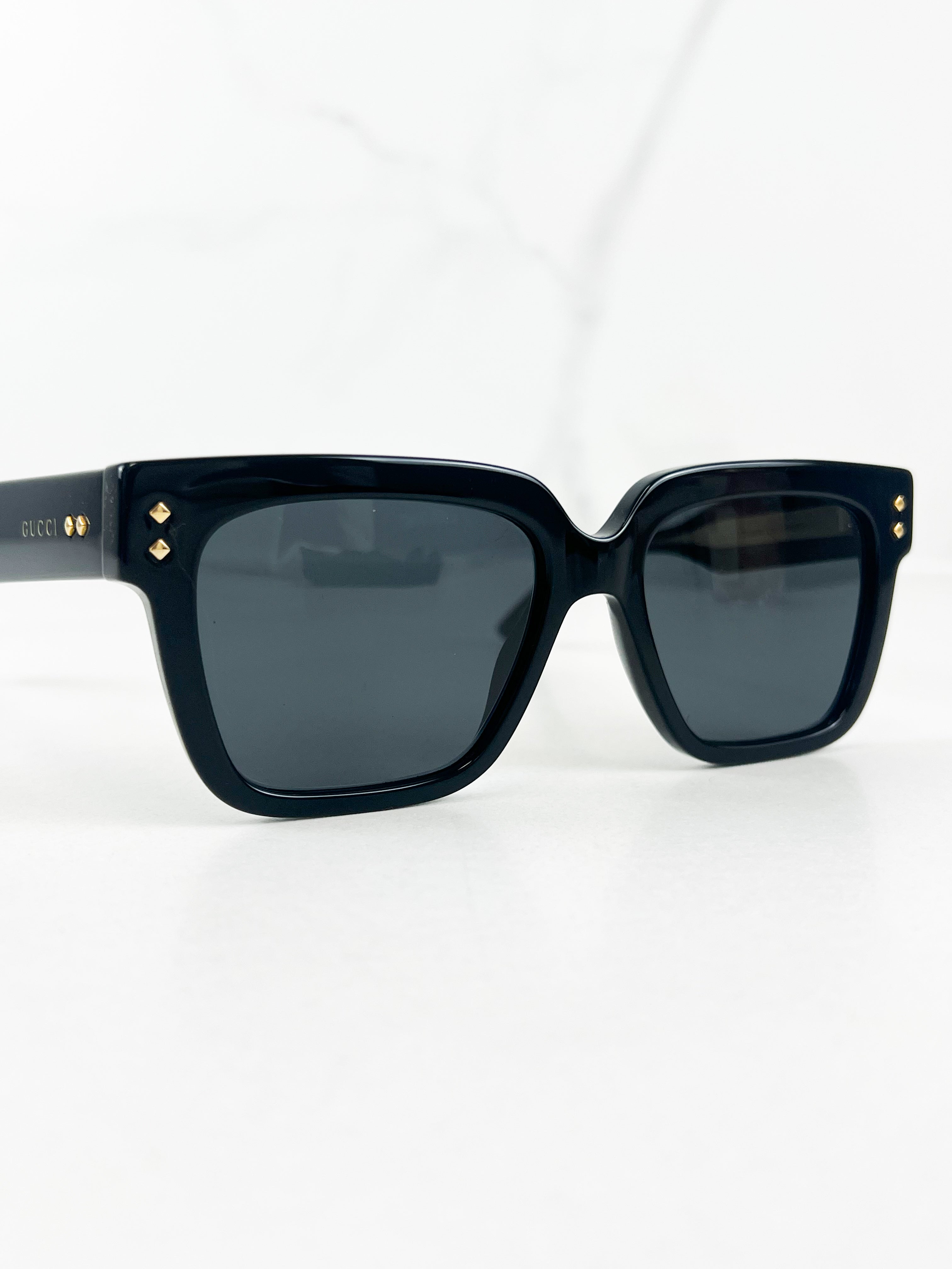 Gucci GG Logo Black Sunglasses