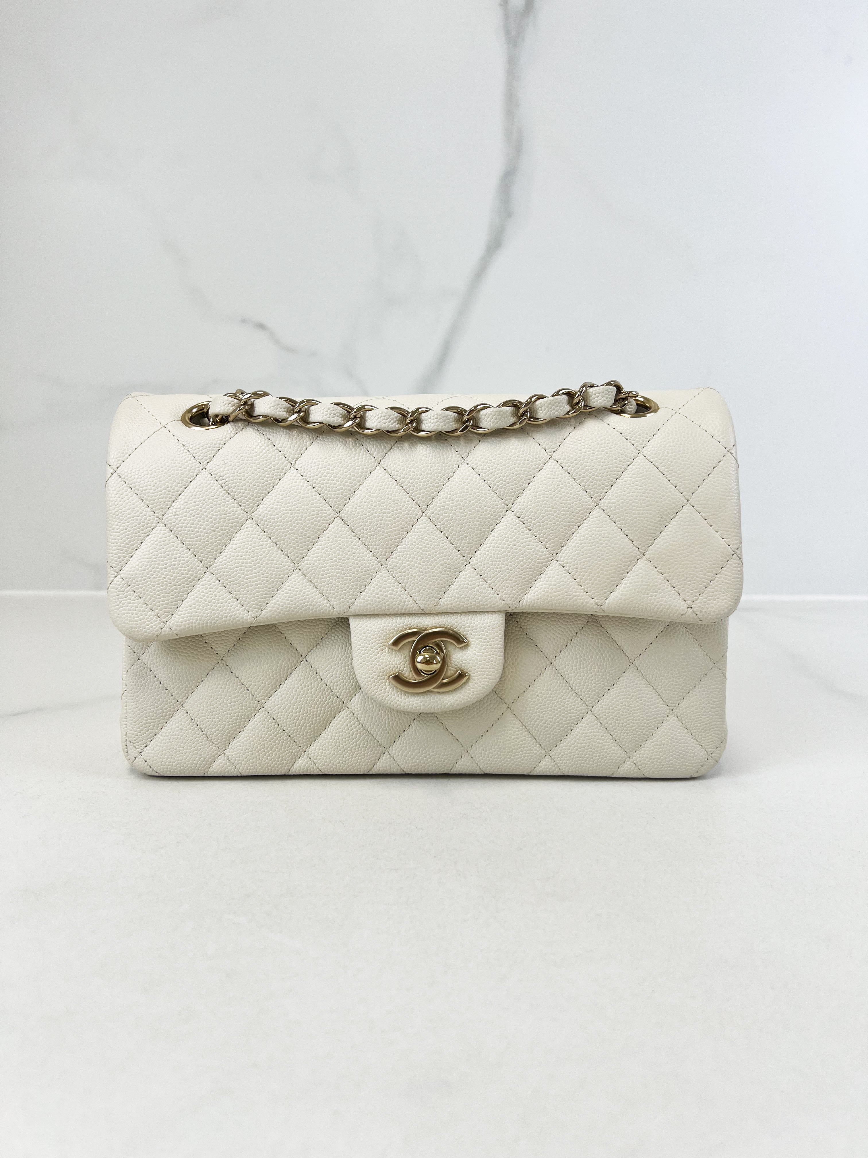 Chanel Small Classic Double Flap Caviar Shoulder Bag