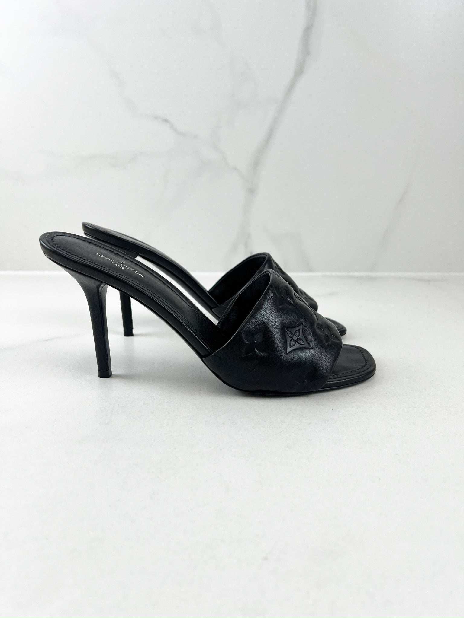 Louis Vuitton Black Neo Revival Mule Size 38