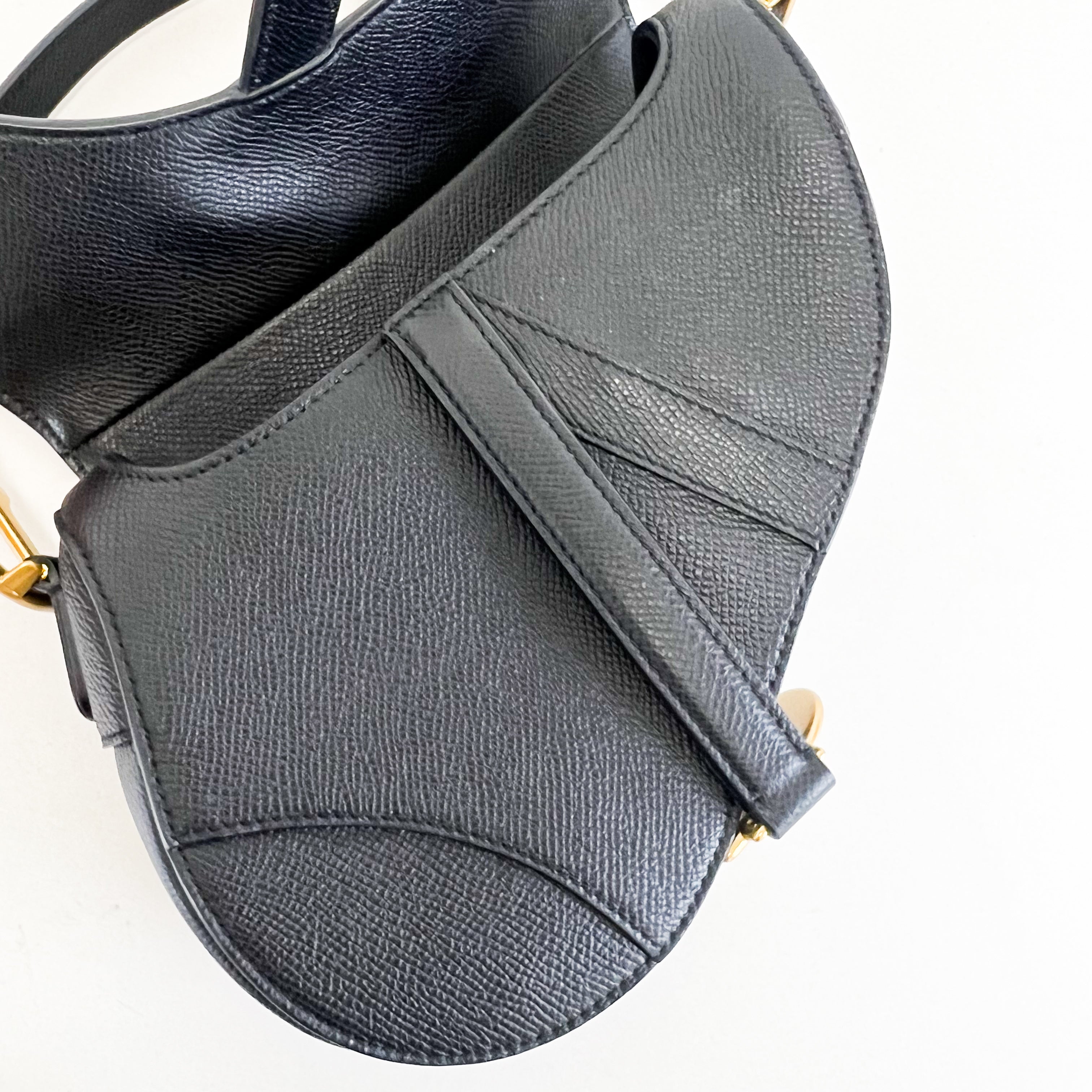 Christian Dior Mini Black Saddle
