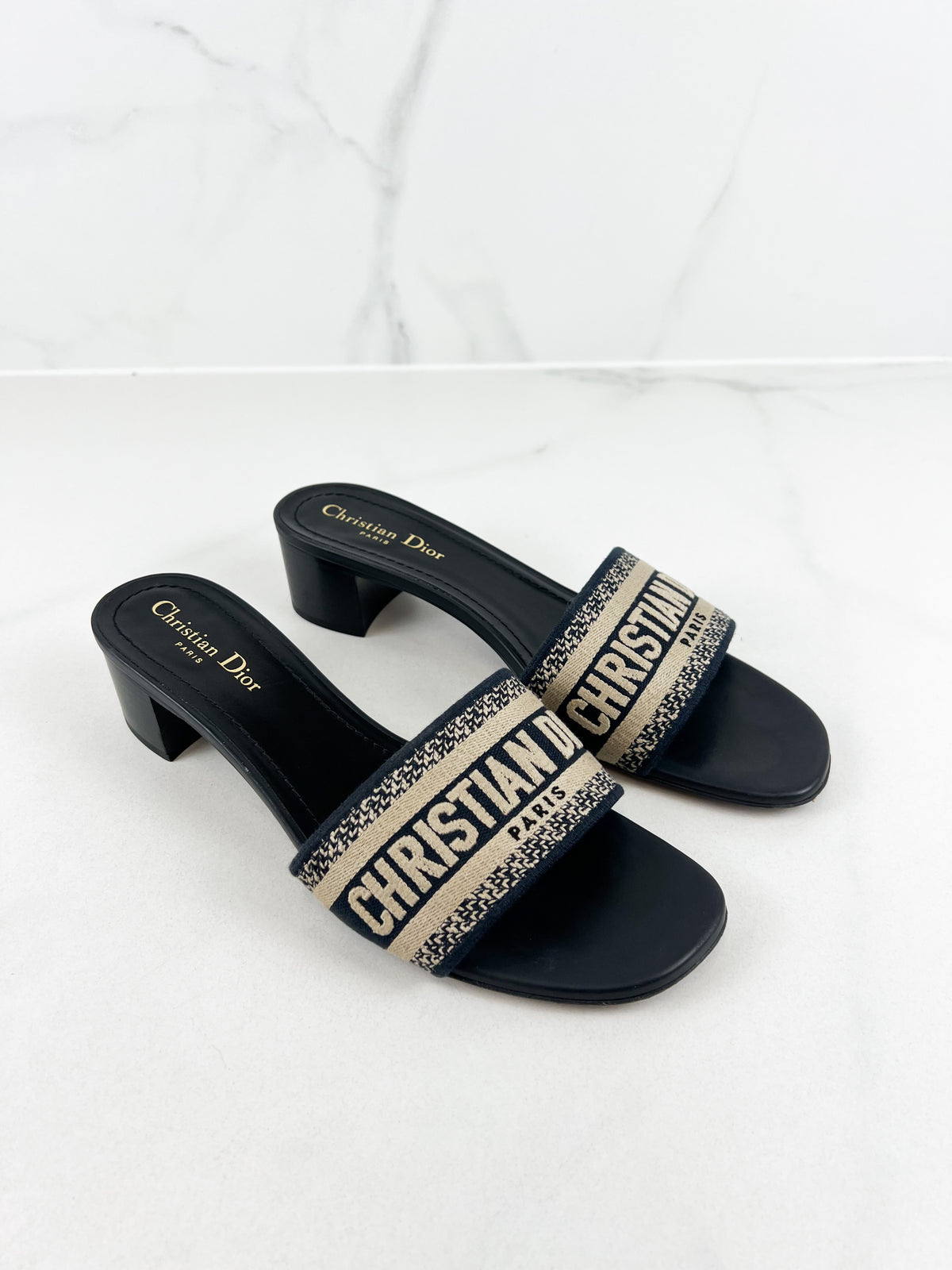 Christian Dior Dway Mule Slides Size 40.5