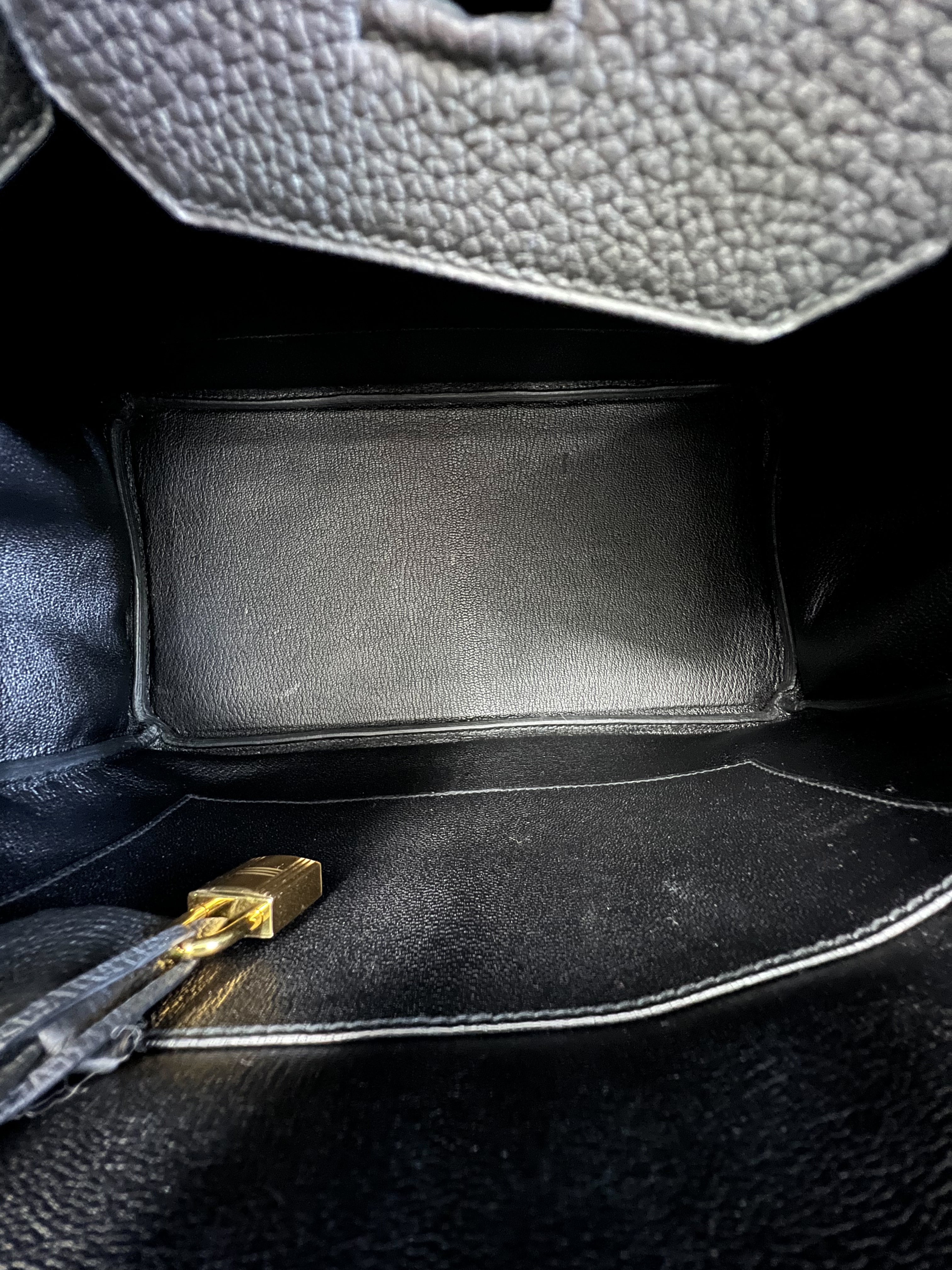 Hermes Togo Noir Birkin 30 with GHW