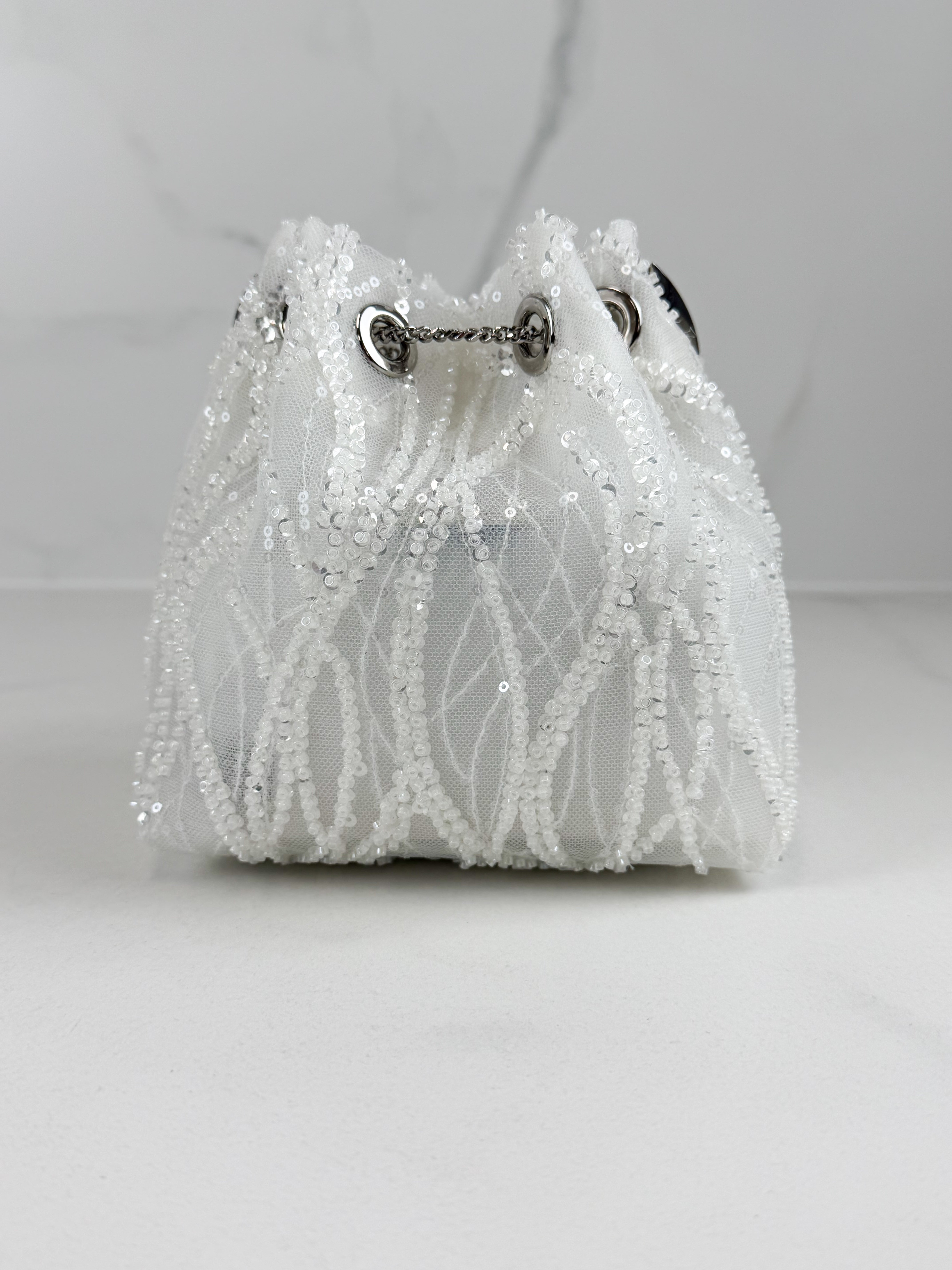 Jimmy Choo Bon Bon Sequinned Top Handle Bag