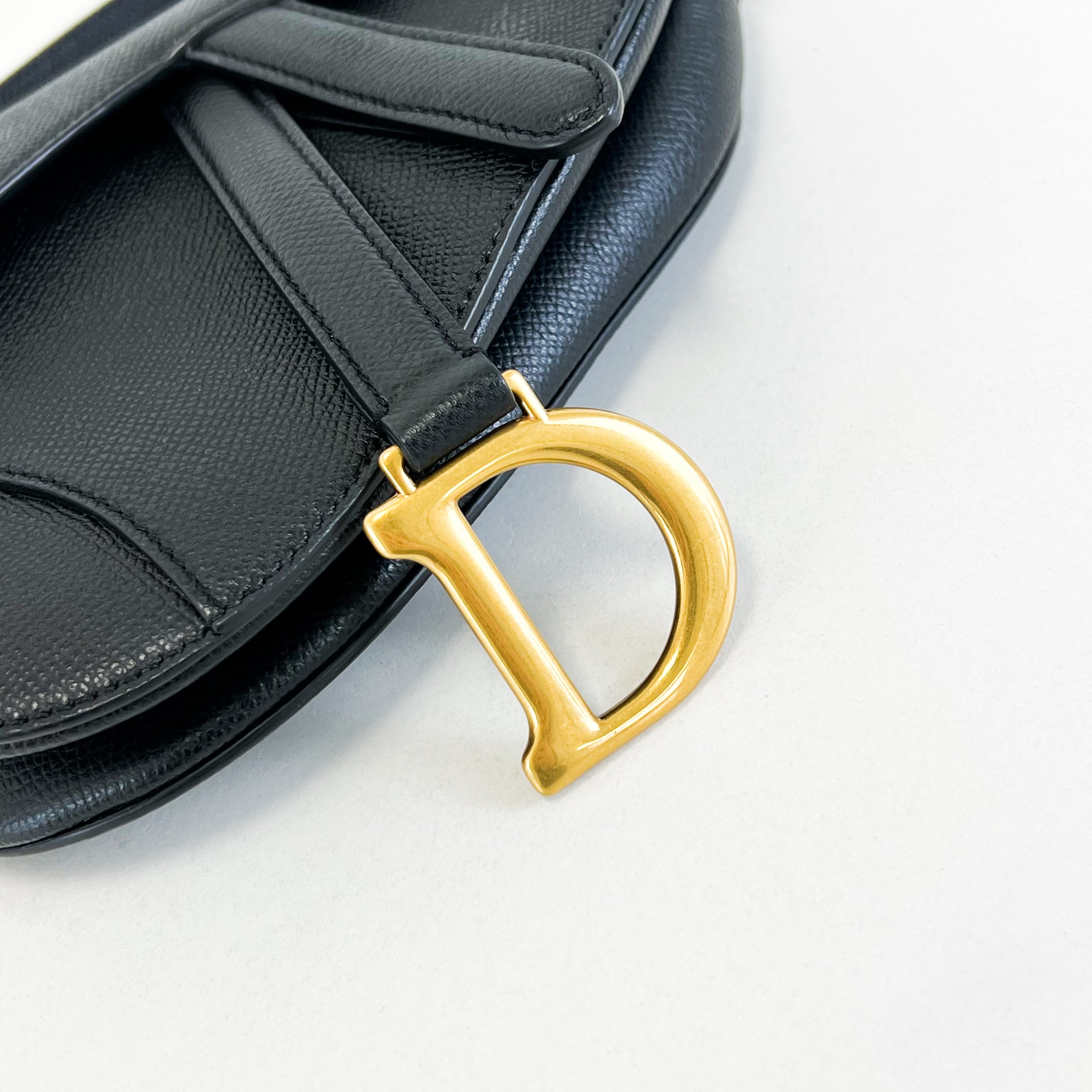 Christian Dior Mini Black Saddle