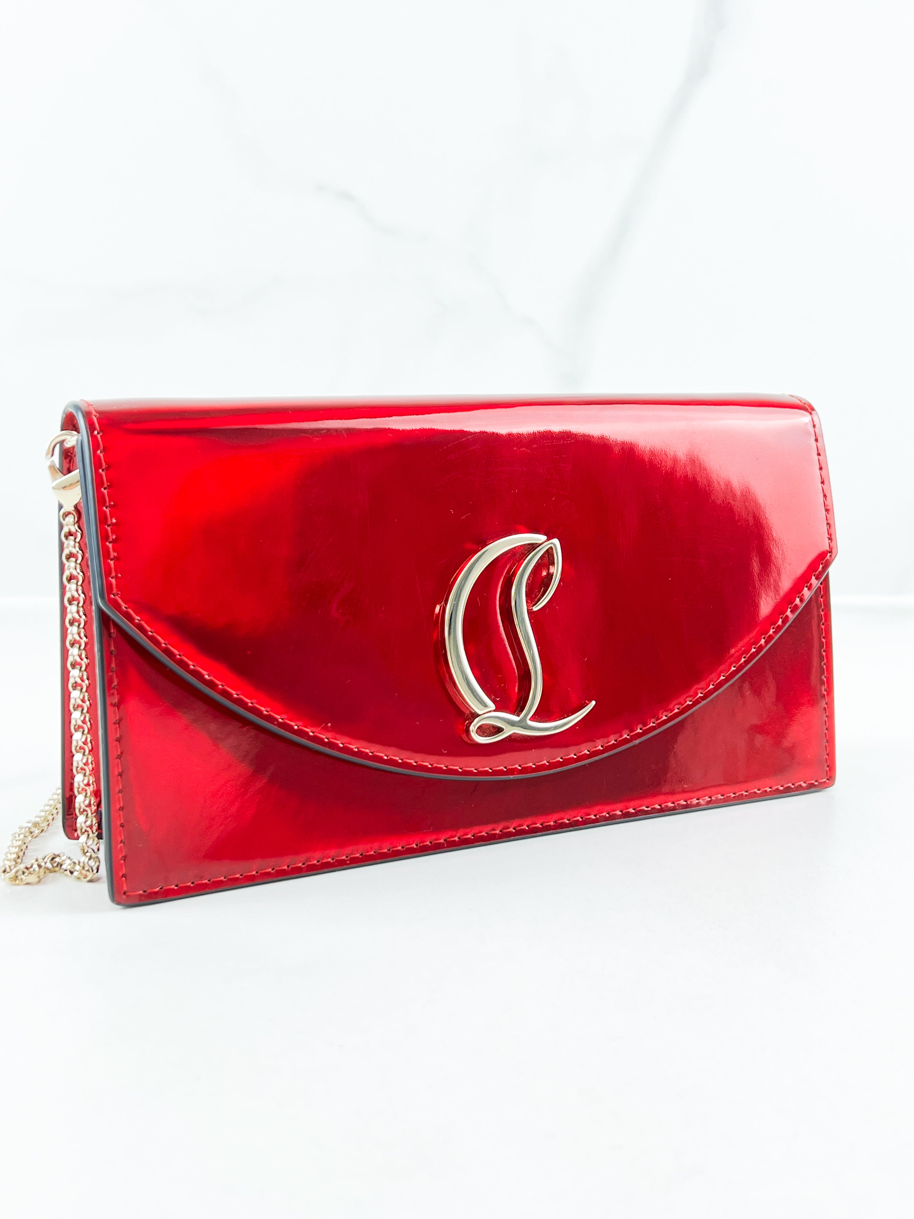 Christian Louboutin Loubi54 Patent Clutch