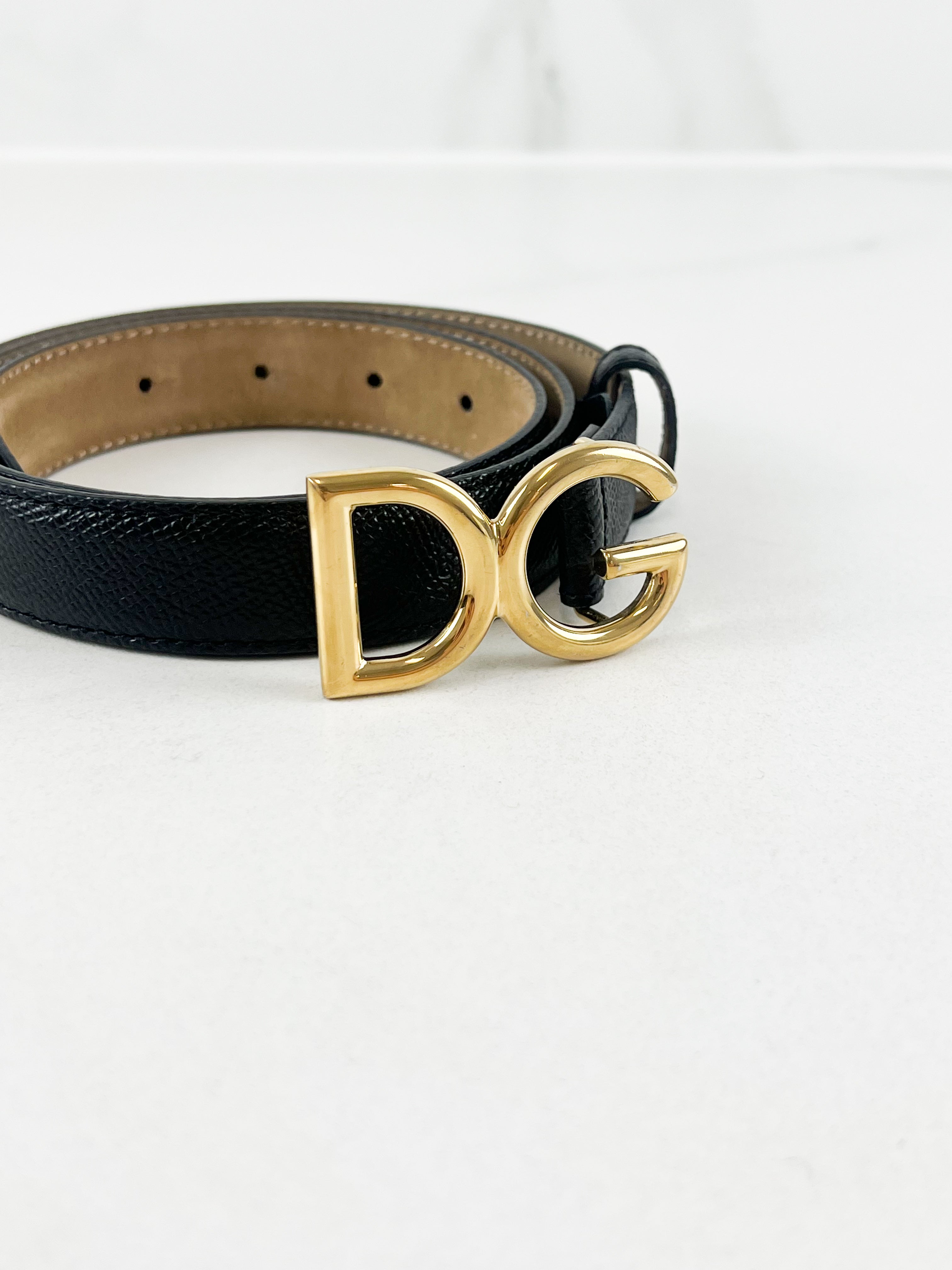 Dolce & Gabbana Leather Belt Size 85