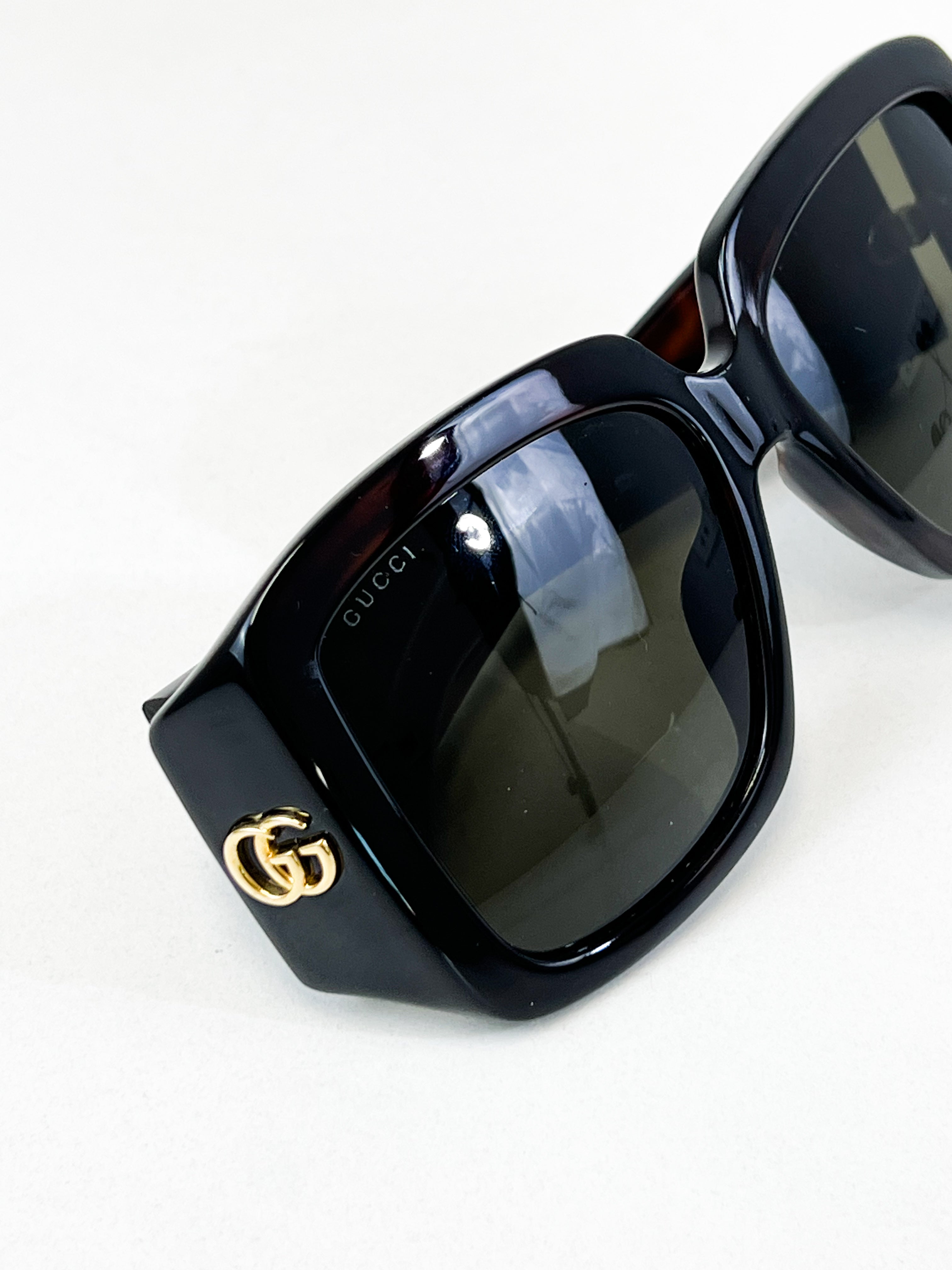 Gucci GG Logo Black Sunglasses
