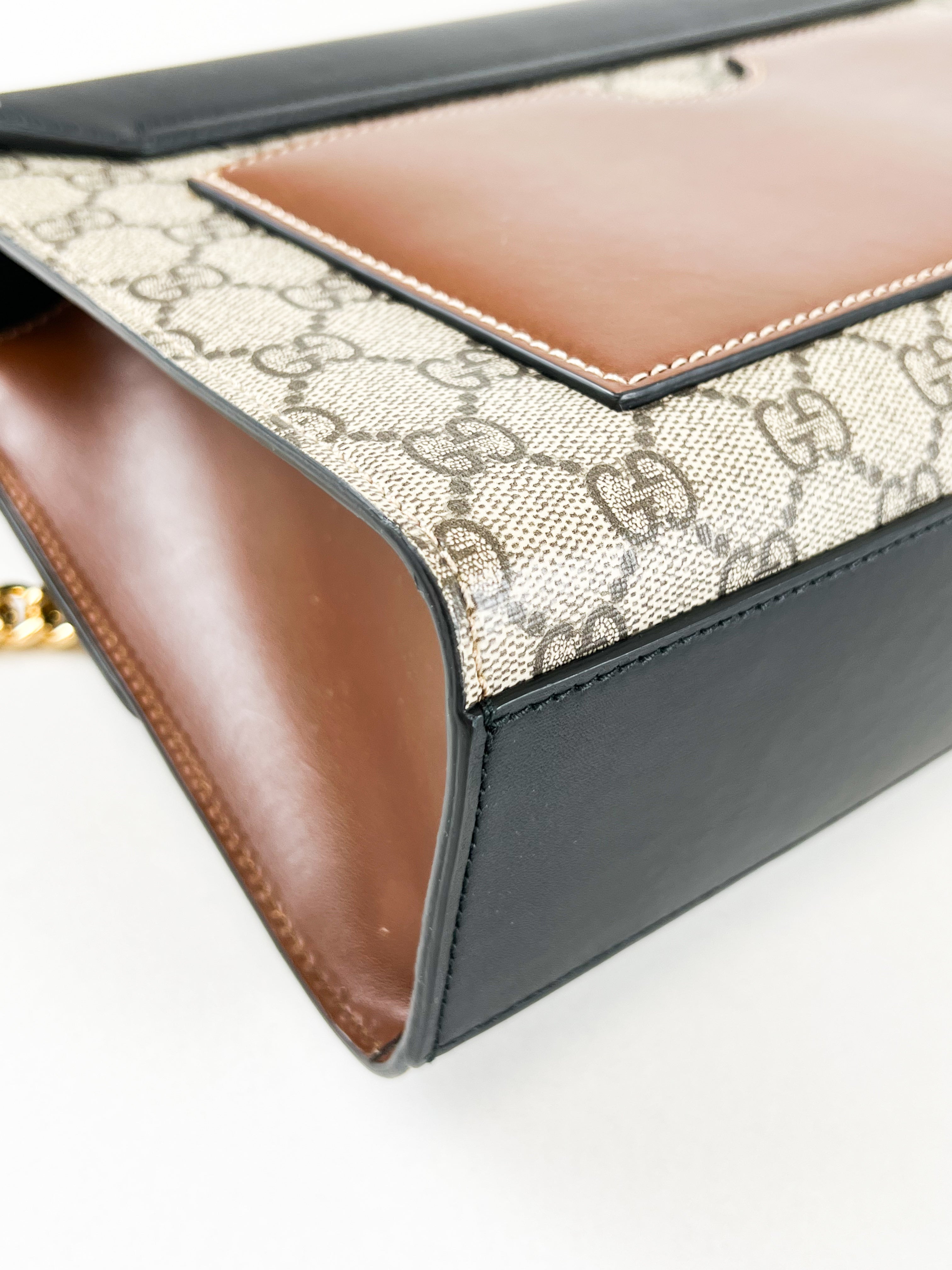 Gucci GG Supreme Large Padlock Shoulder Bag