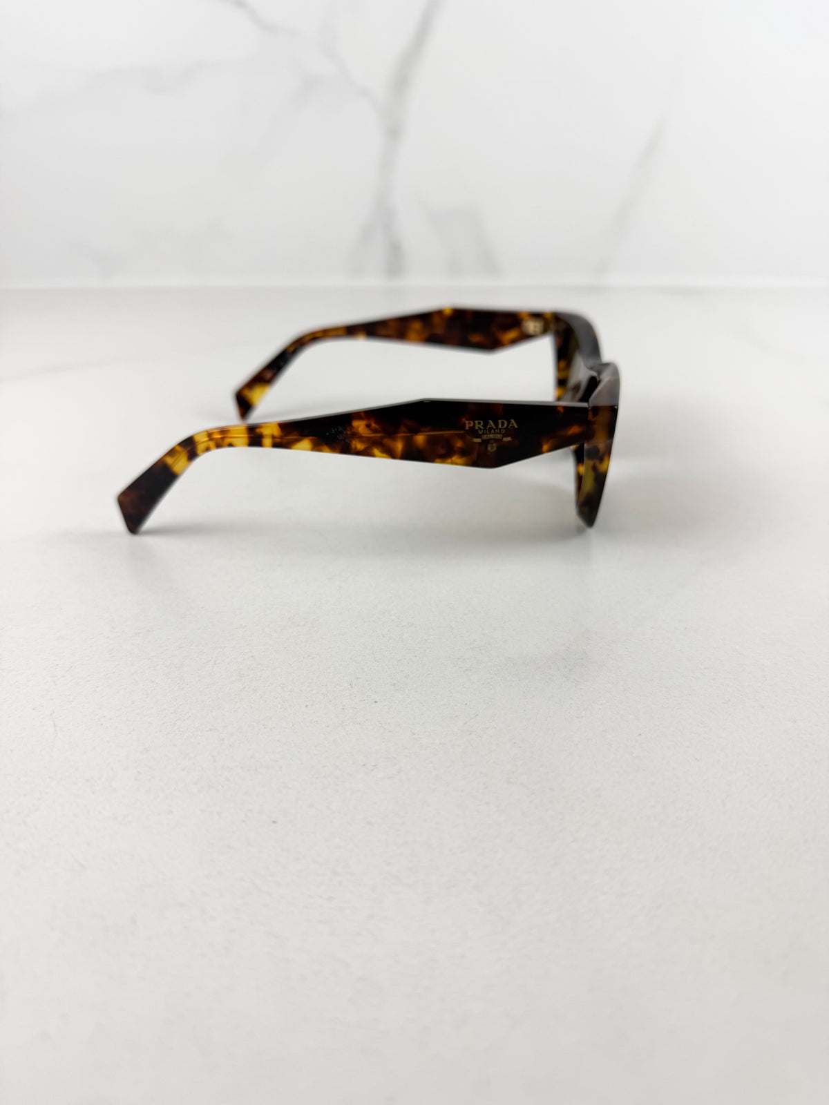 Prada Square Frame Honey Tortoise Sunglasses SPR C07