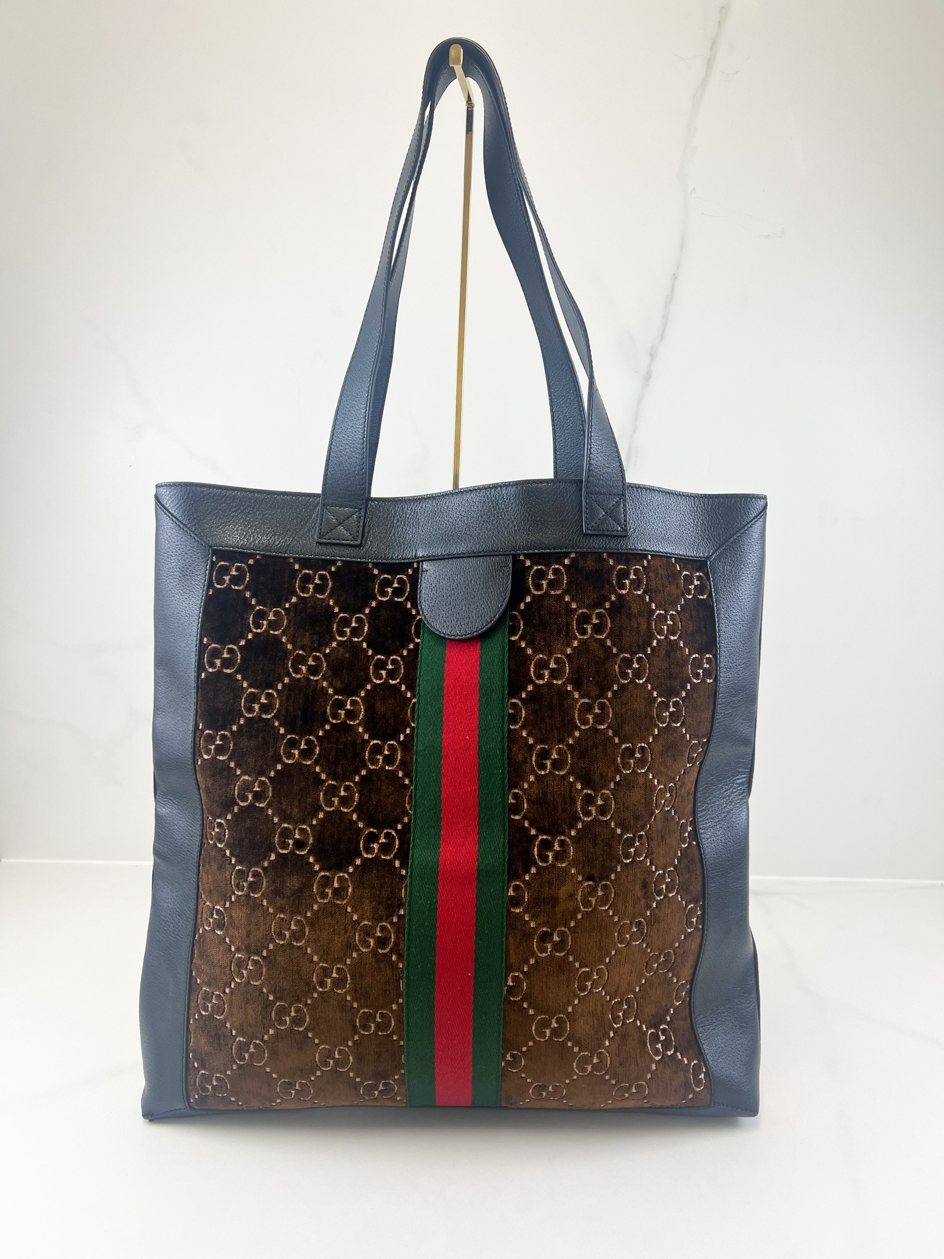 Gucci Velvet Ophidia Tote Bag