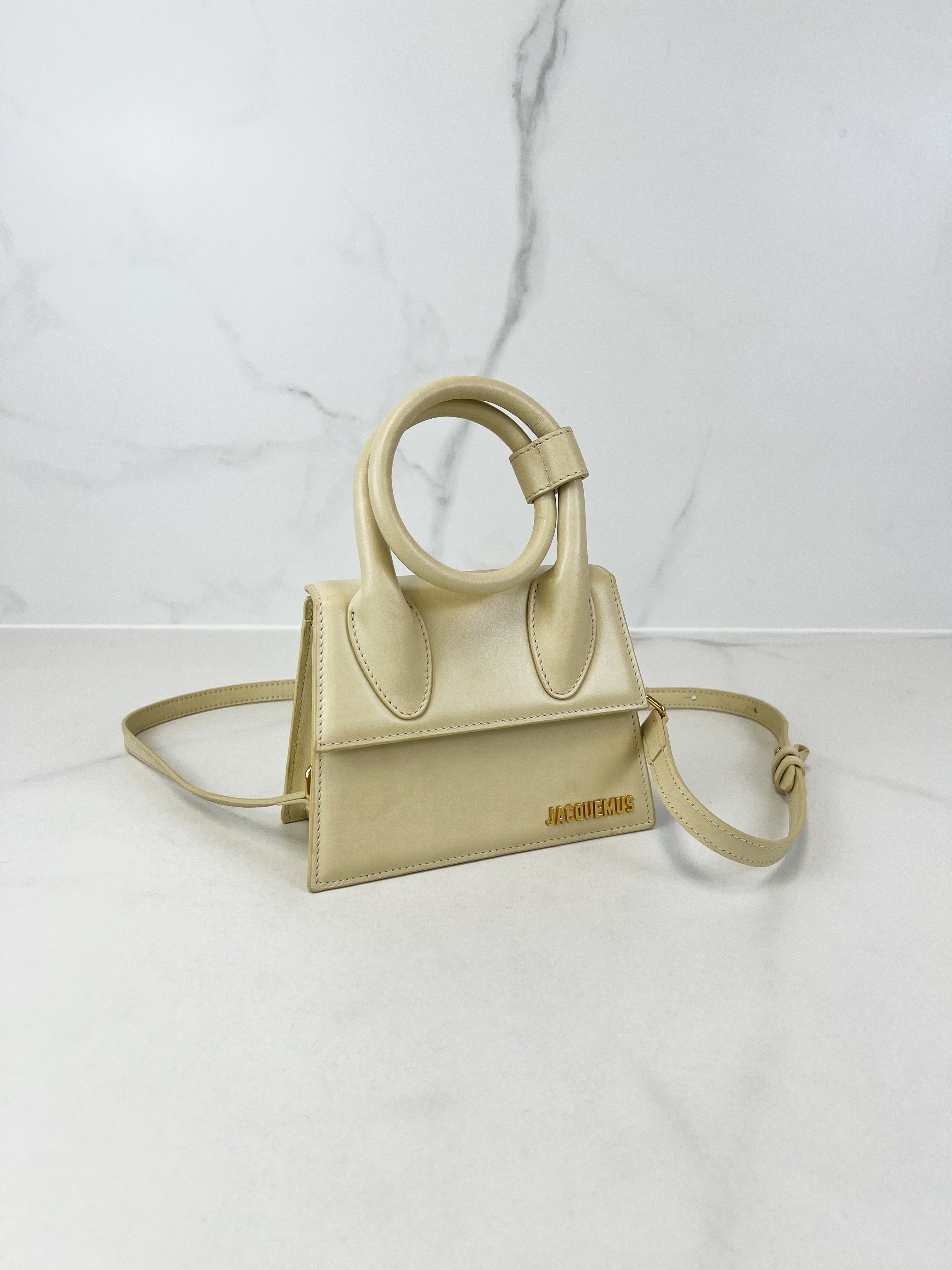 Jacquemus Ivory Le Chiquito Leather Crossbody