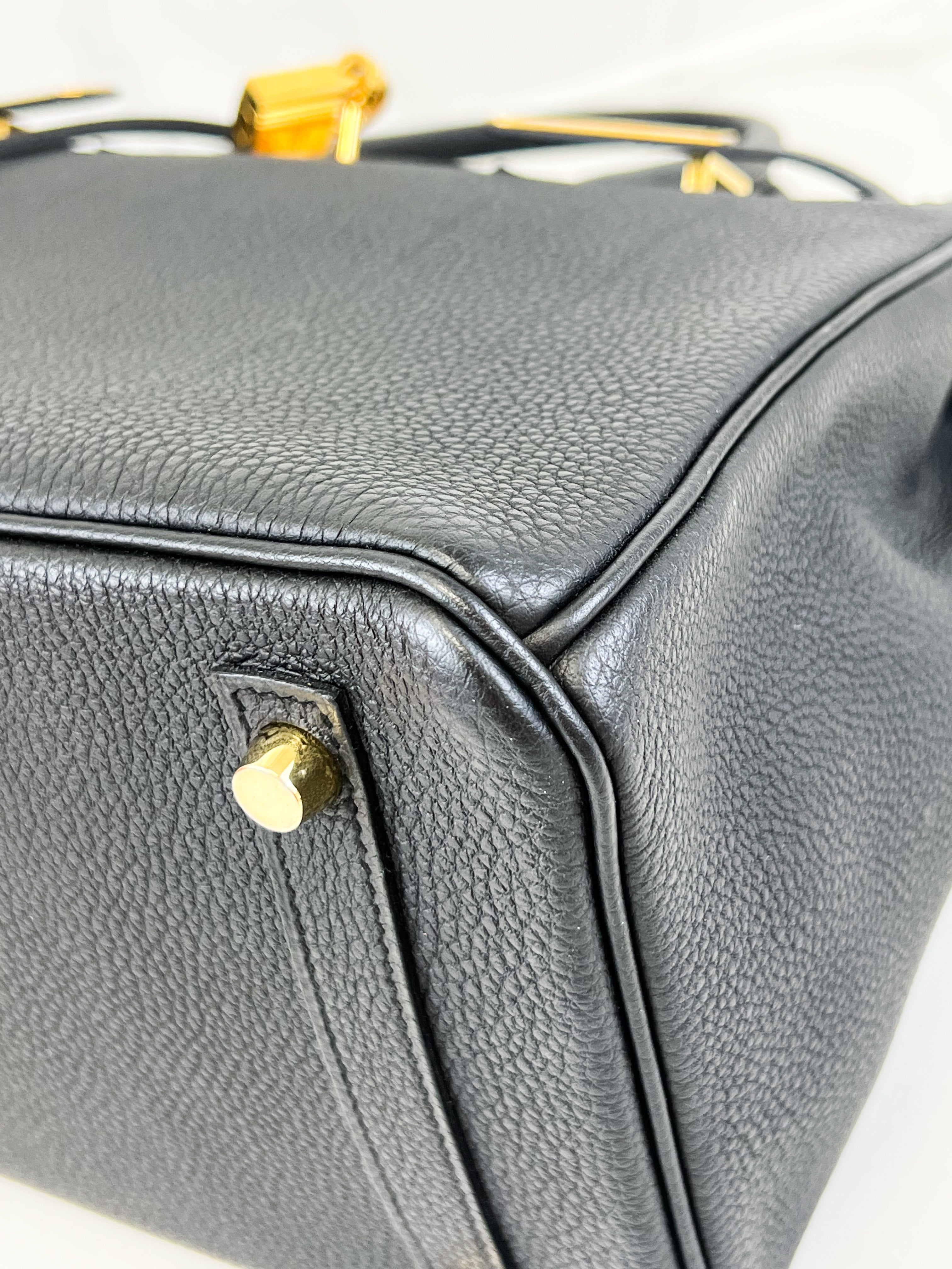 Hermes Togo Noir Birkin 30 with GHW