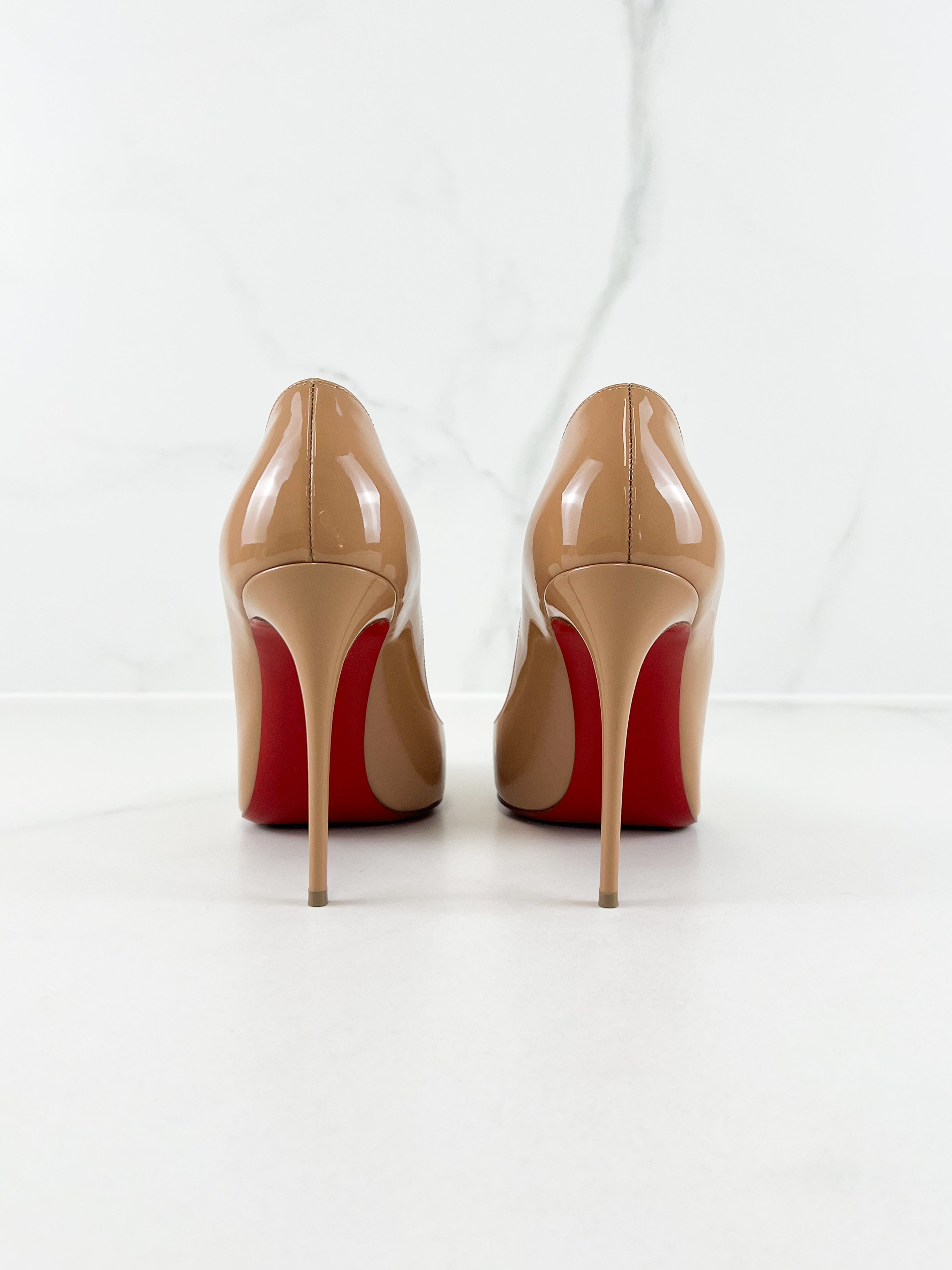 Christian Louboutin Beige So Kate 110 Patent Size 39.5