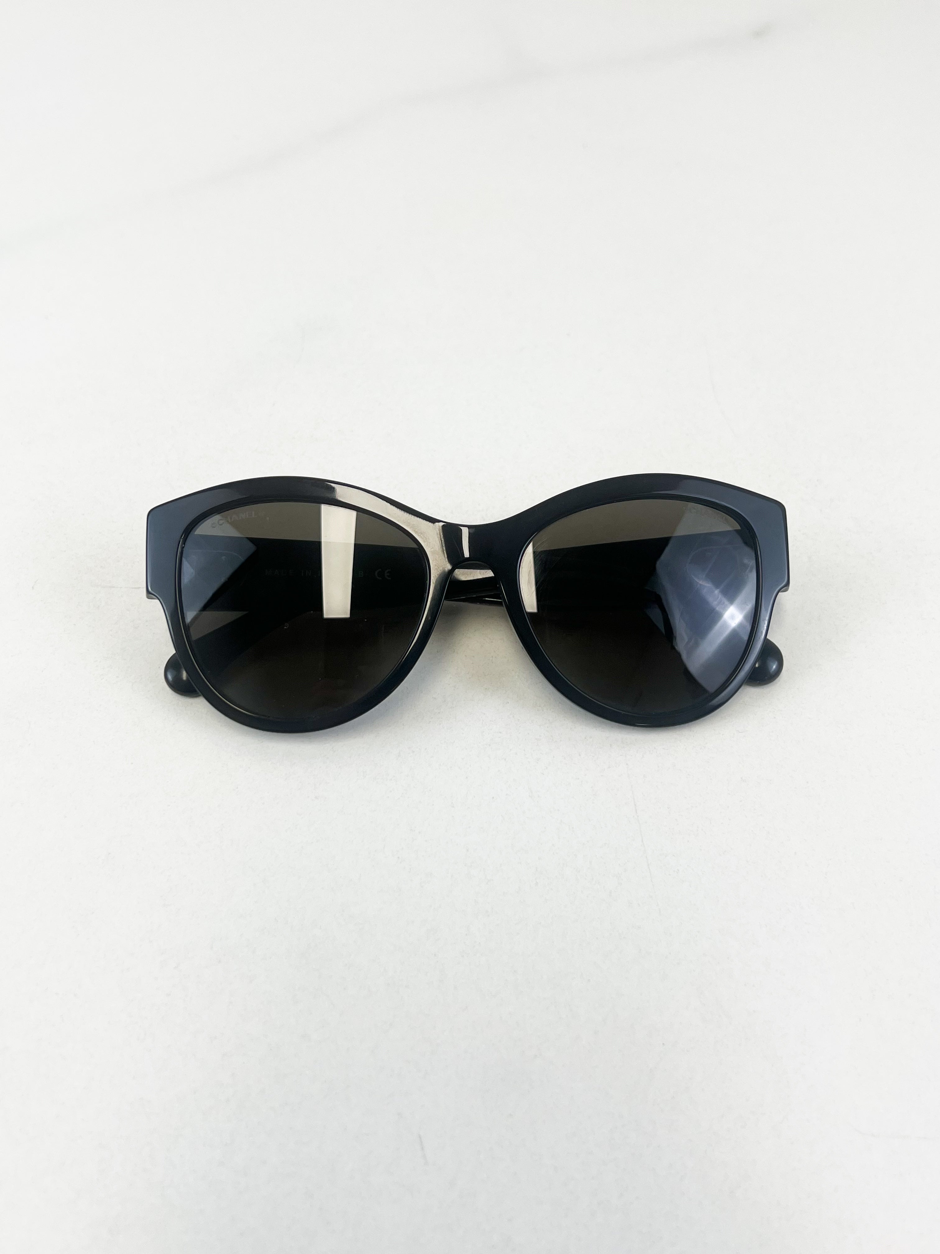 Chanel Black Pantos Sunglasses