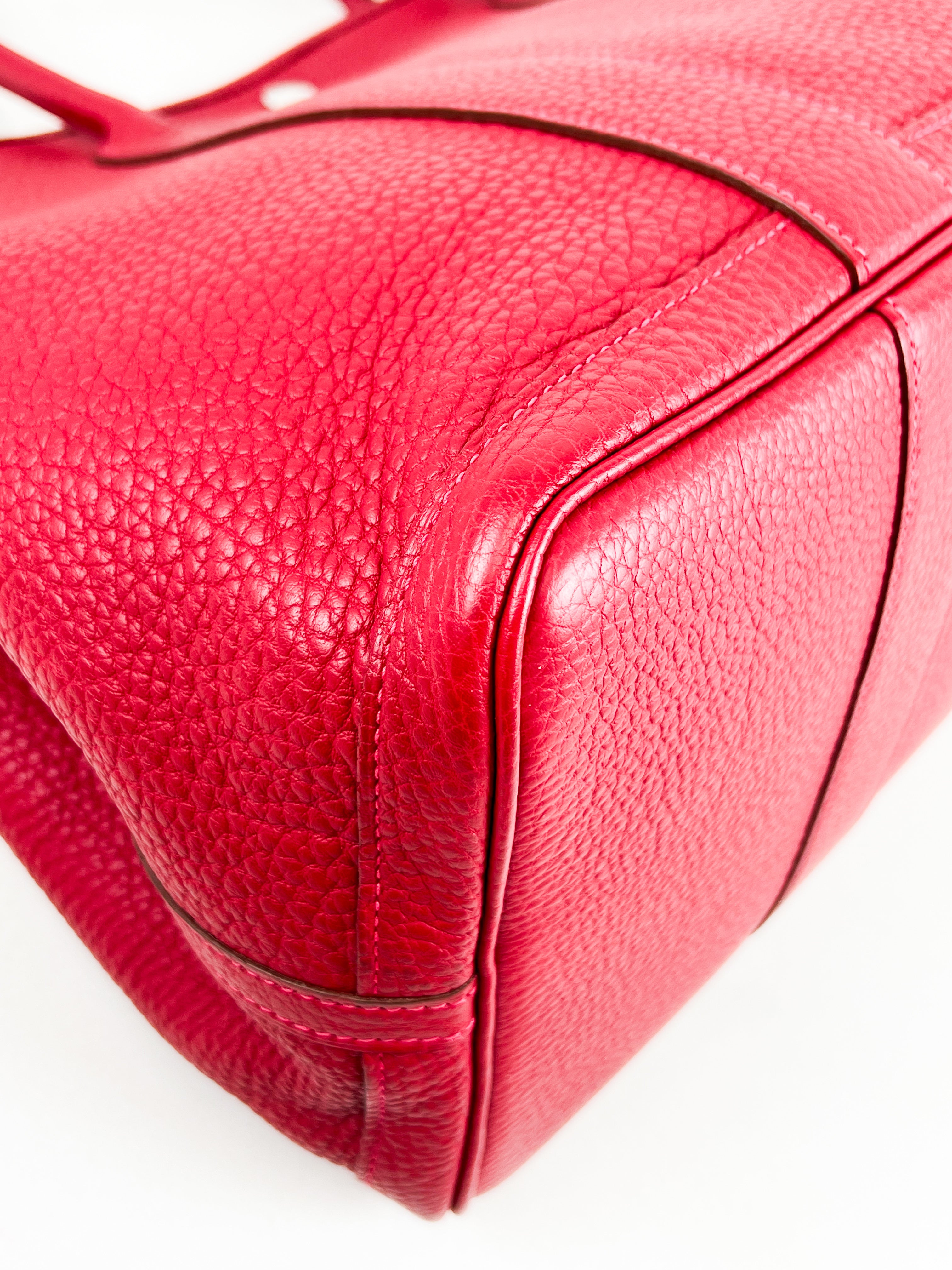 Hermes Garden Party 30 in Red Negonda Leather