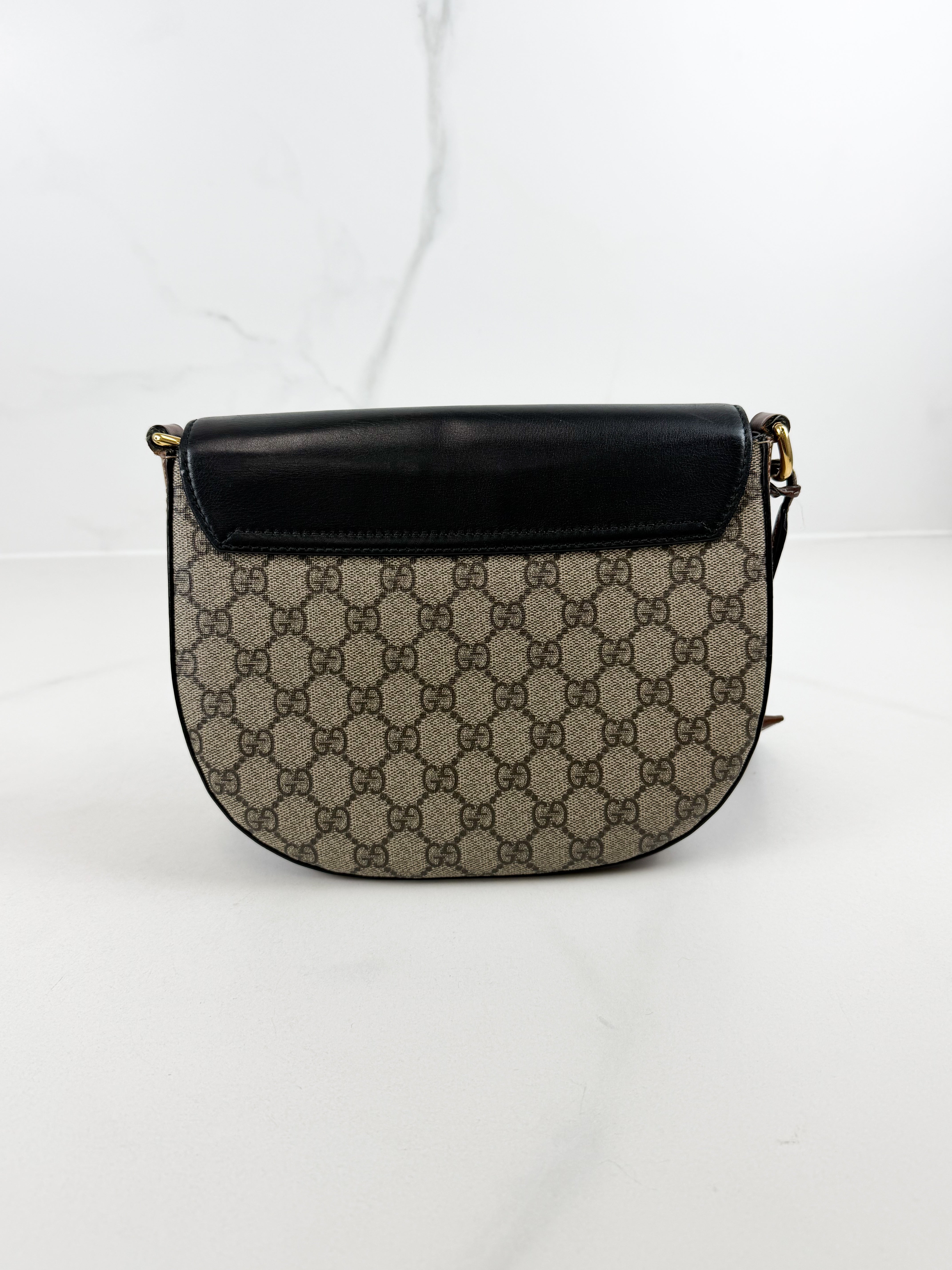 Gucci GG Supreme Web Padlock Shoulder Bag