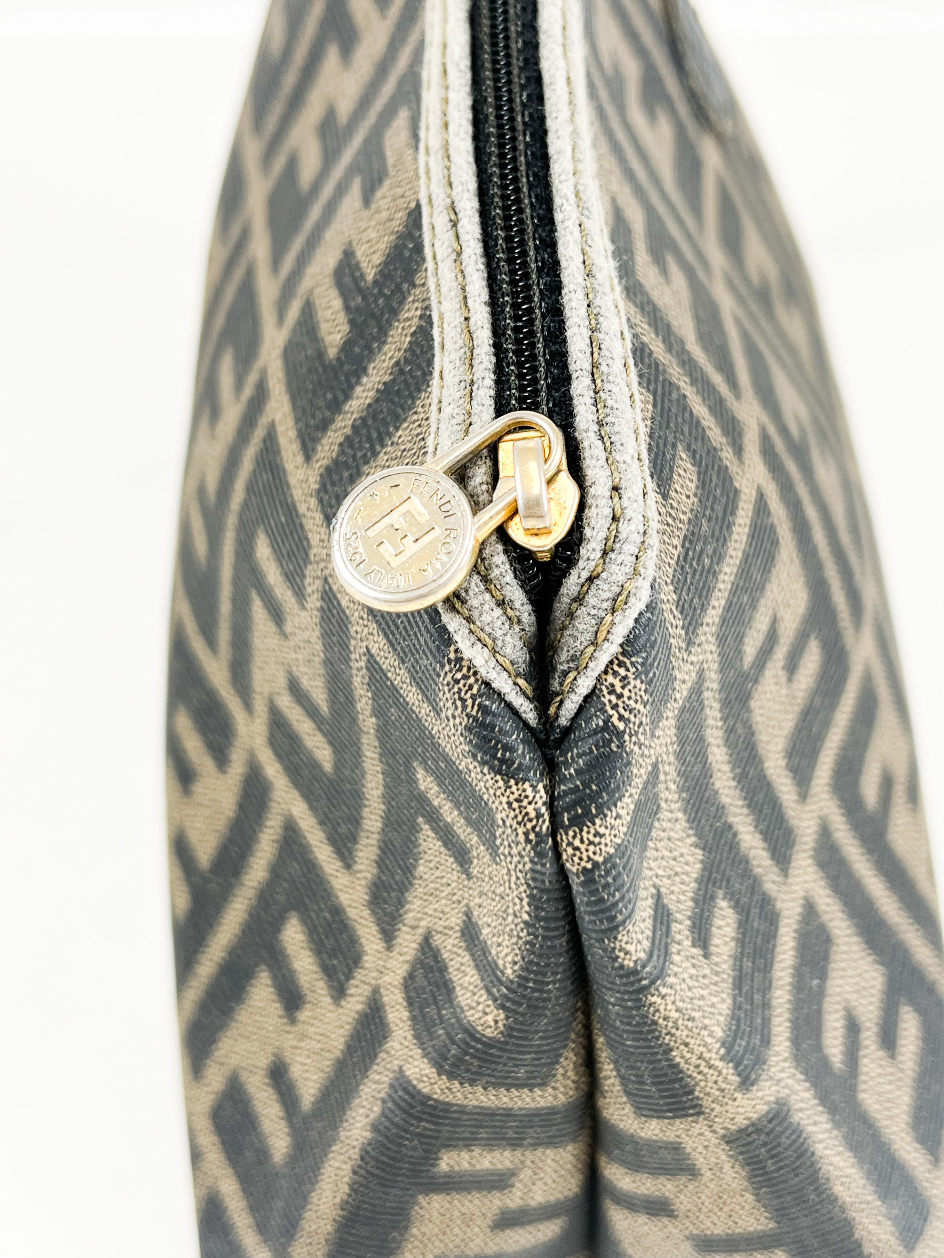 Fendi Coated Canvas Monogram FF Pouch