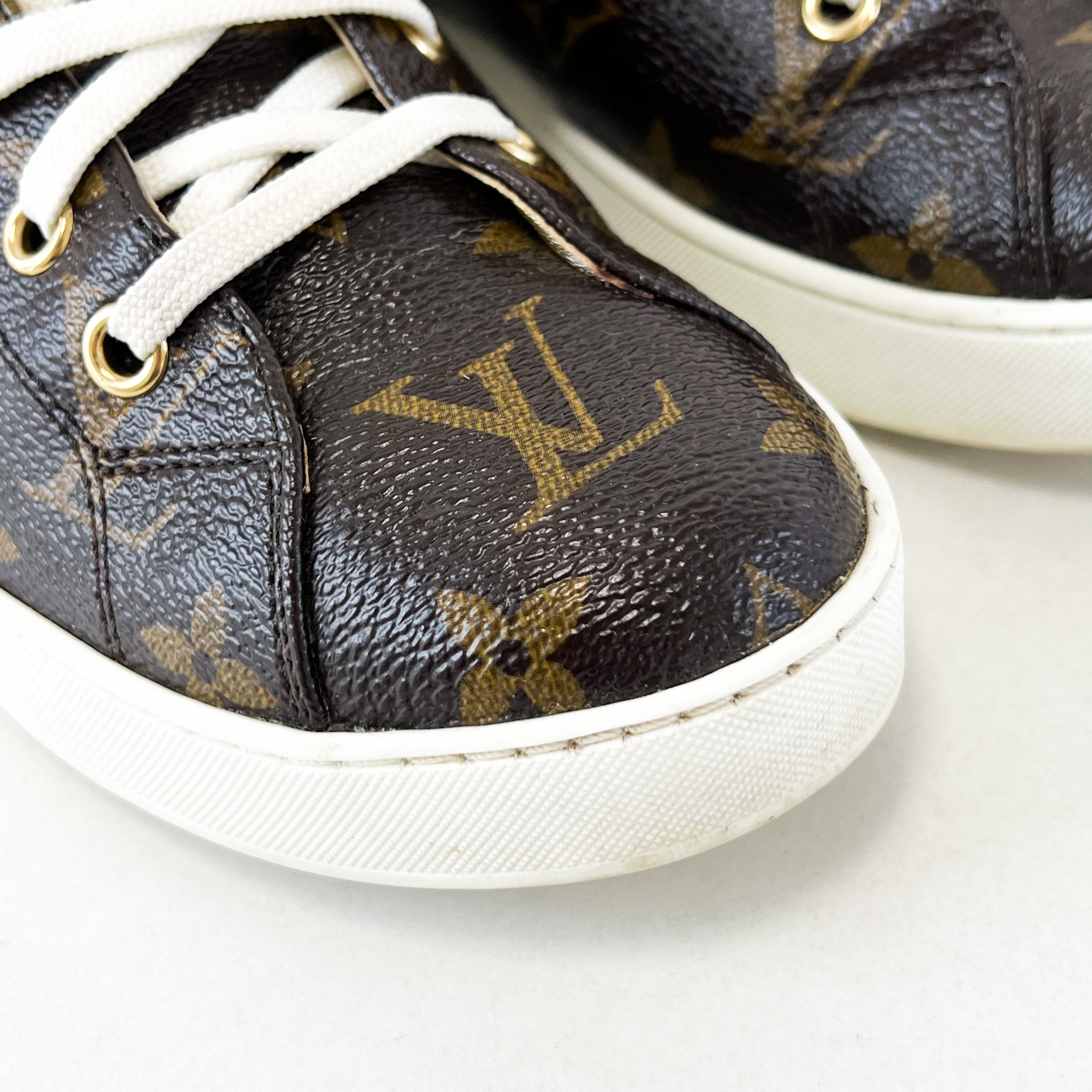 Louis Vuitton Monogram Stellar High Top Sneaker Size 36