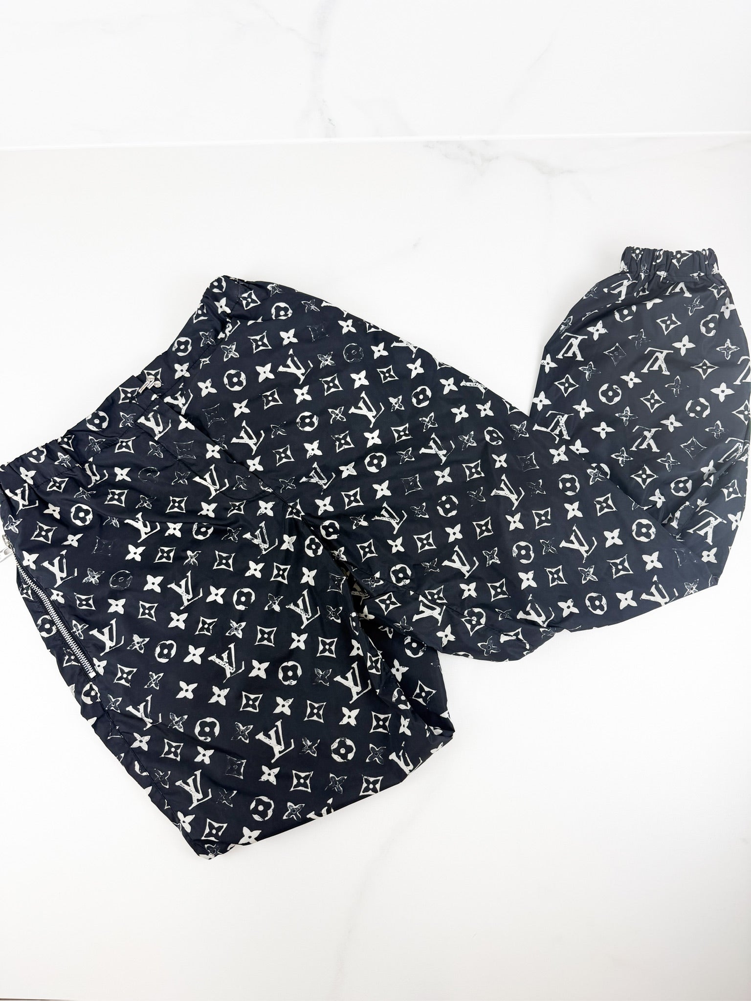 Louis Vuitton Black Stencil-effect Midnight Jogging Pants Size 34
