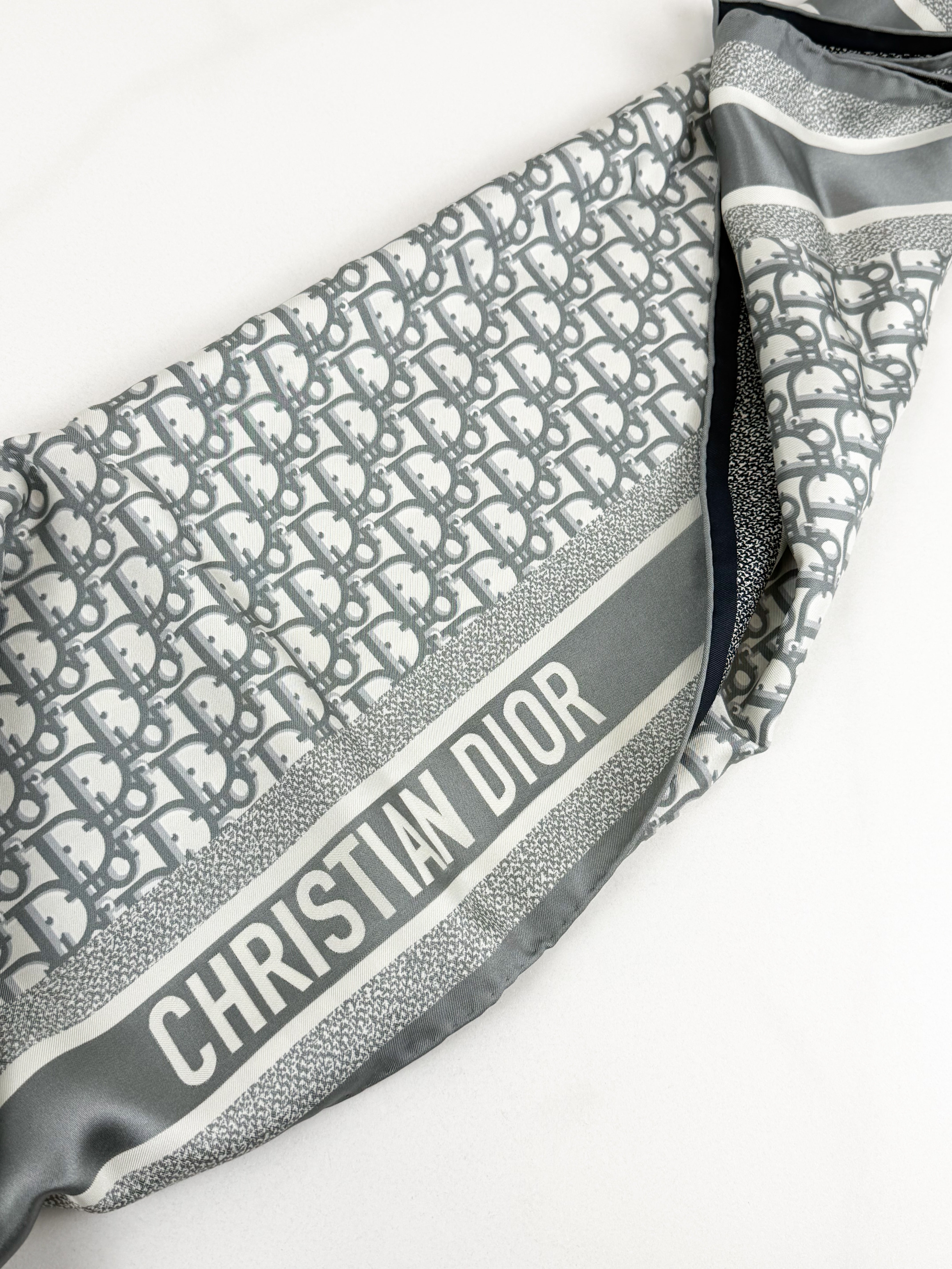 Christian Dior Silk Oblique Scarf