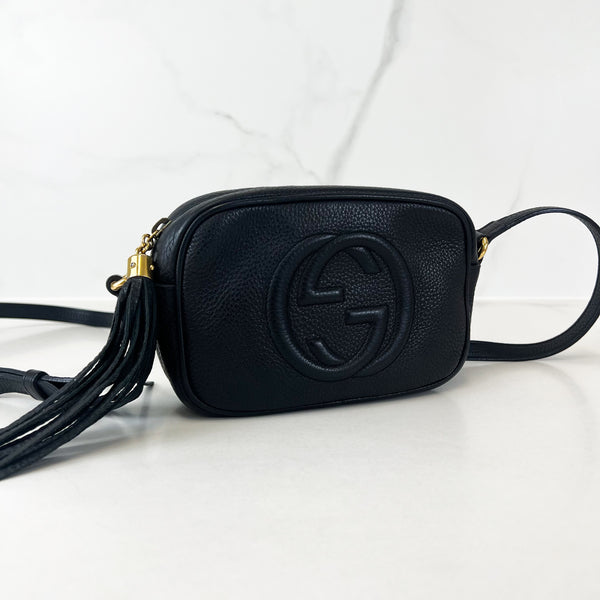 Gucci Mini Soho Crossbody Bag in Black