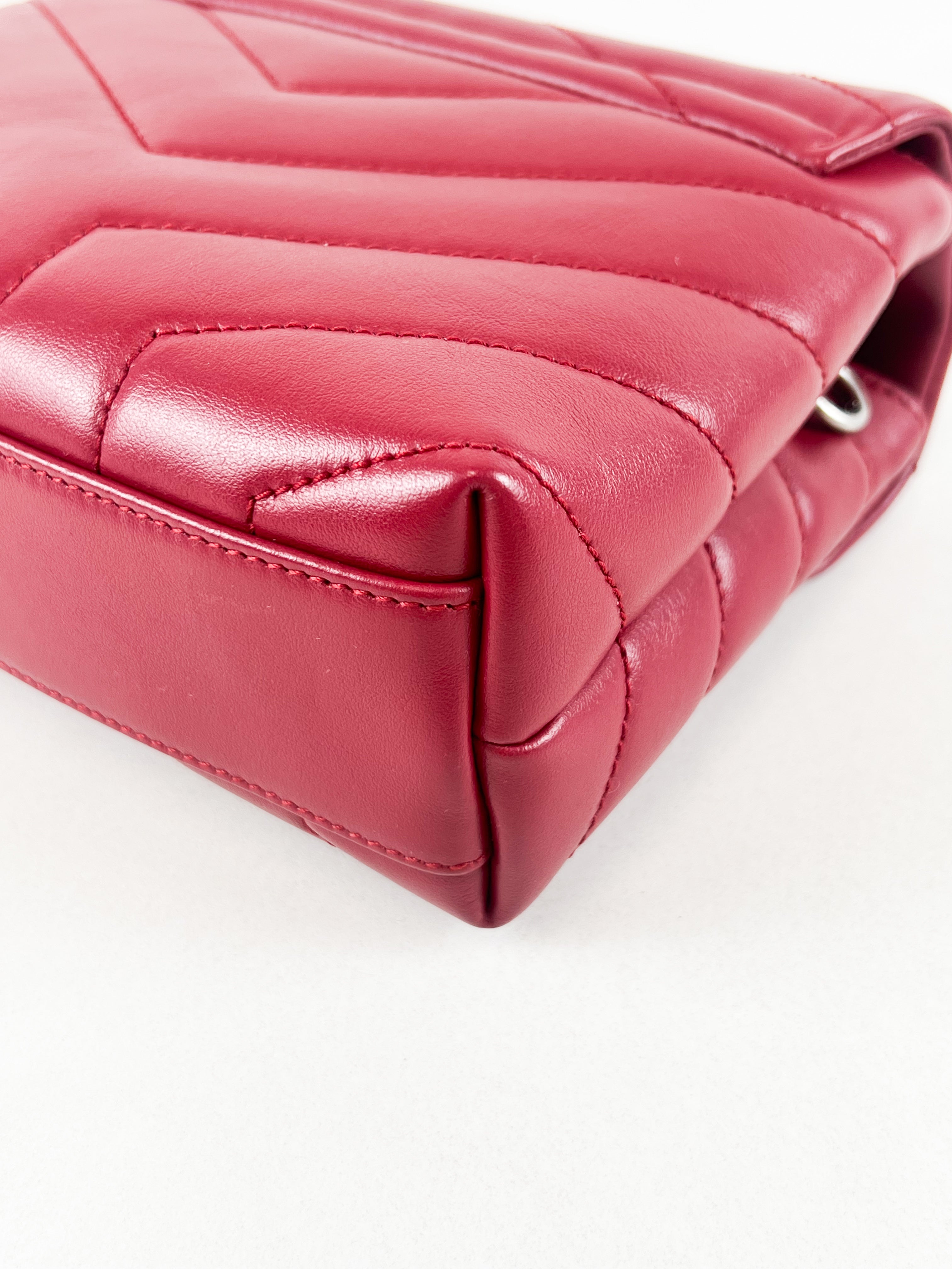 Saint Laurent Red Loulou Toy with SHW