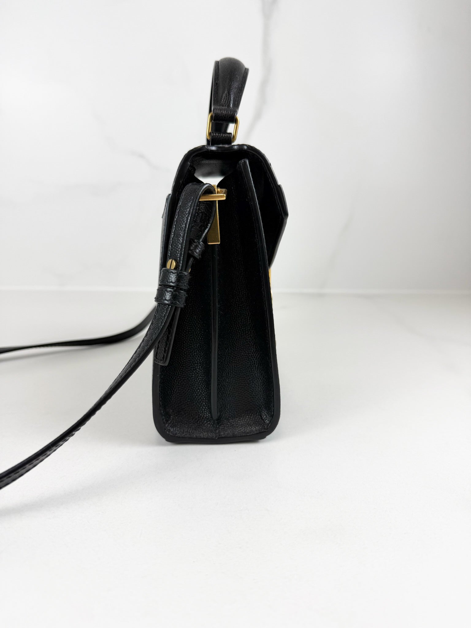 Saint Laurent Cassandra Mini Top Handle GHW