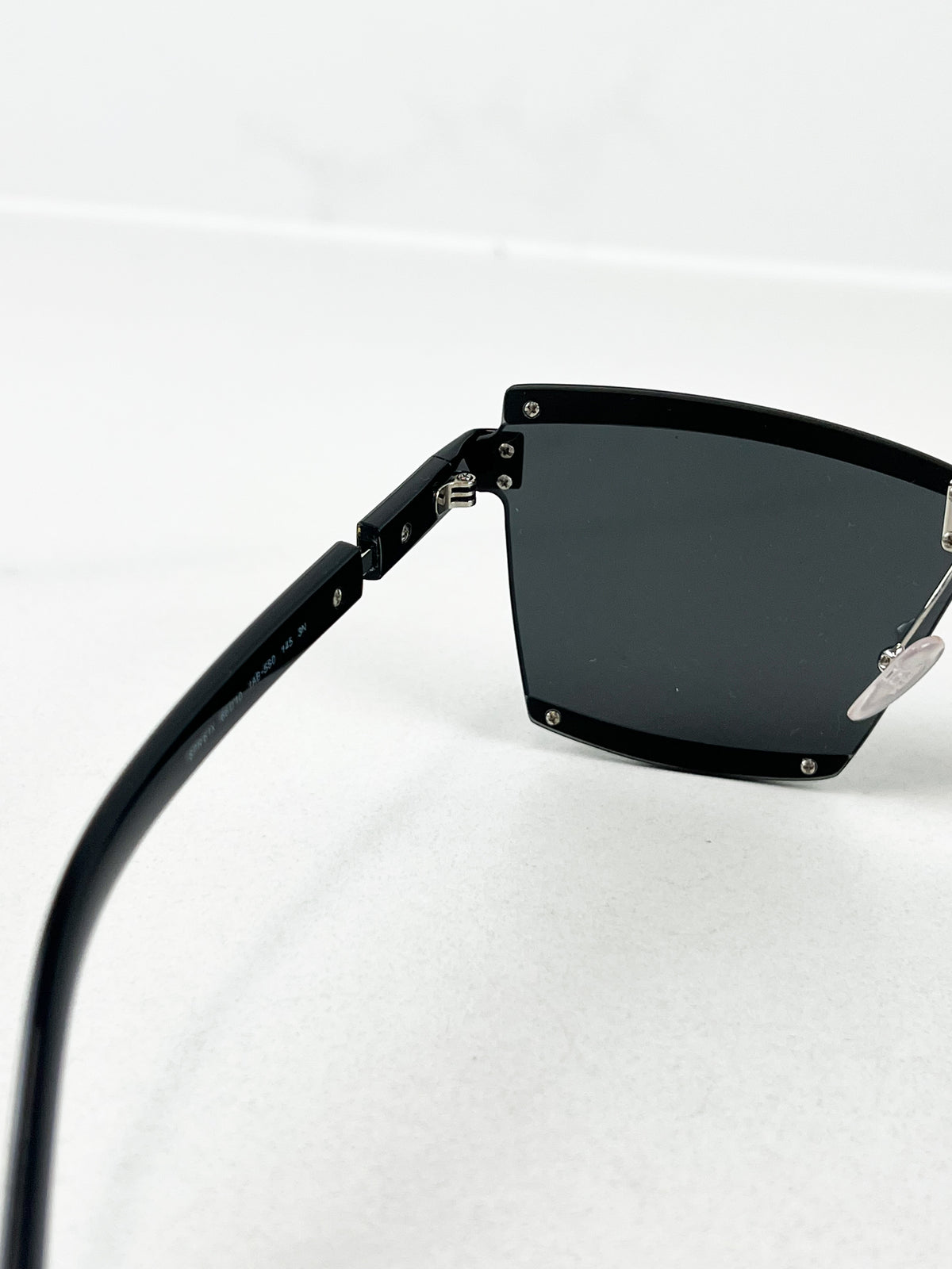 Prada Black Rectangular Cat-Eye Sunglasses PR 61XS
